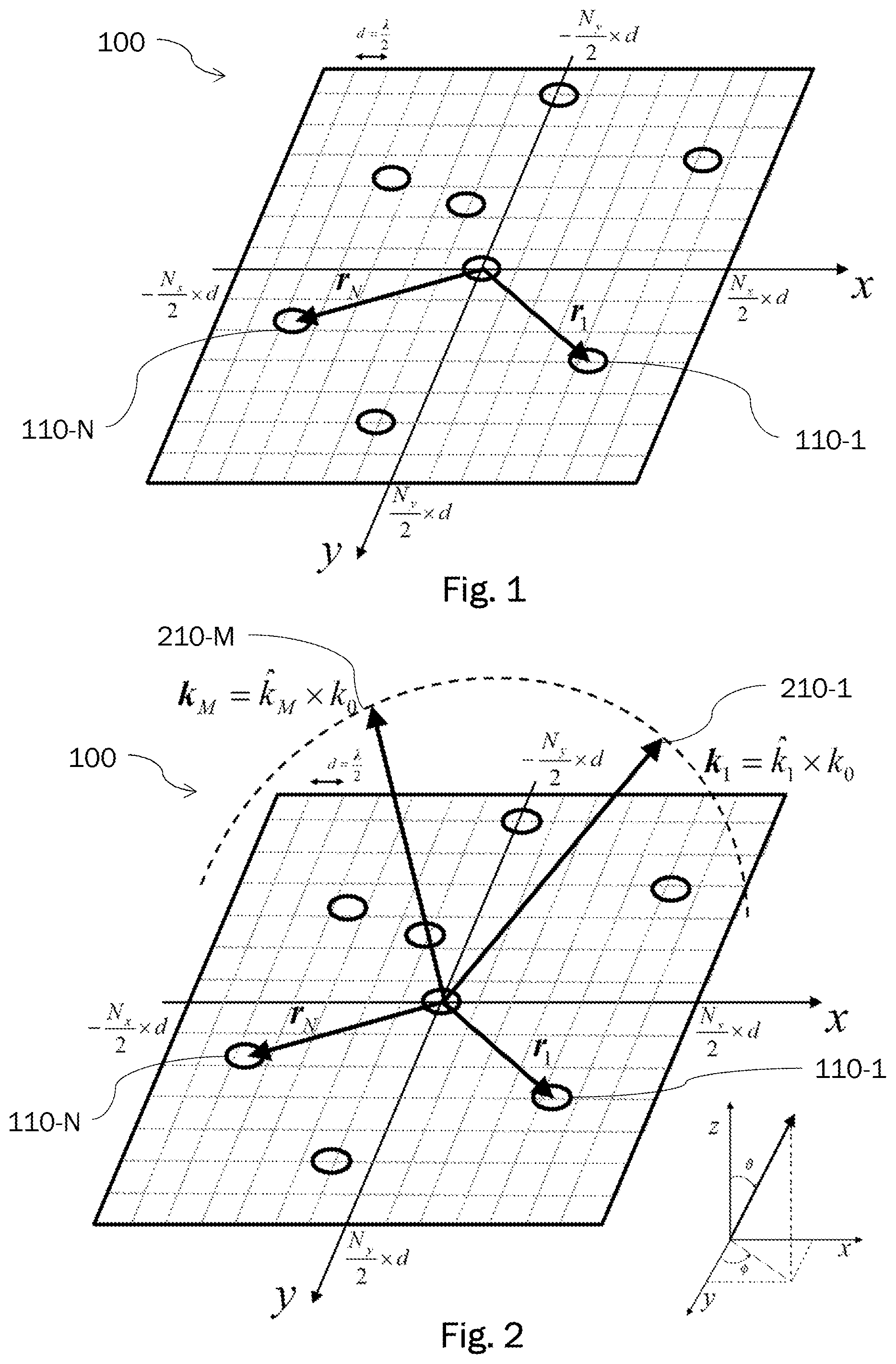 Patent US12308915 Figure 1 – Reconfigurable digital beamforming network