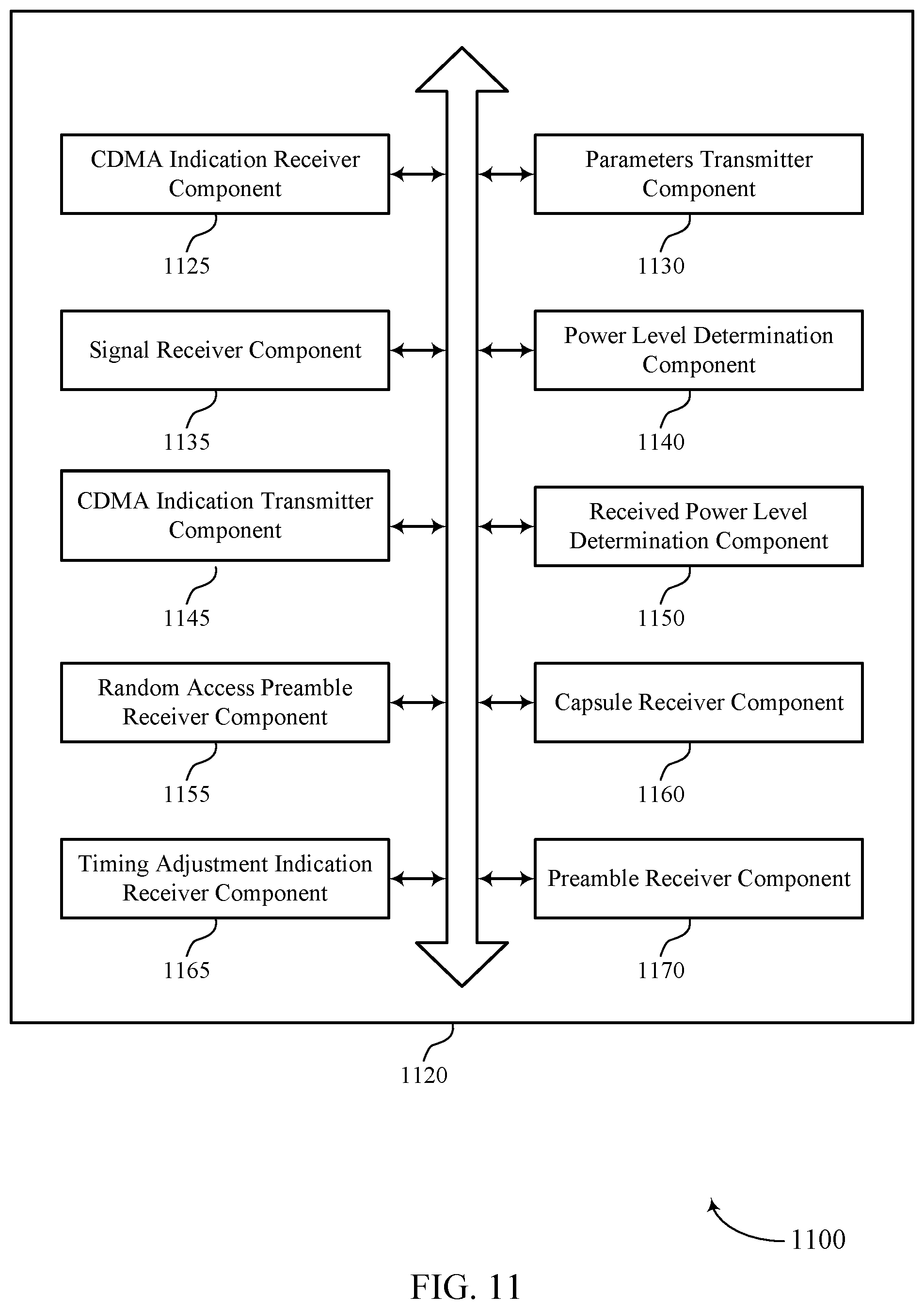Patent US12308947 Figure 11 – Concurrent code division and frequency division signaling via an uplink channel