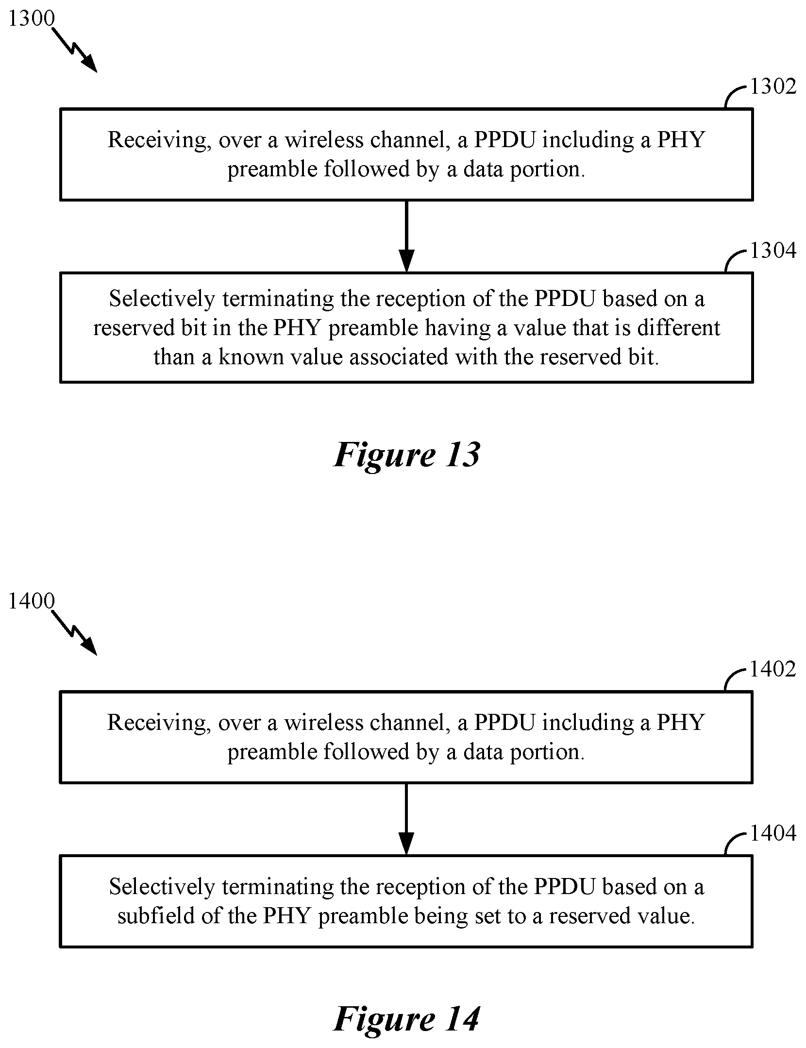 Patent US12308957 Figure 12 – Interpretation of reserved states in wireless packets
