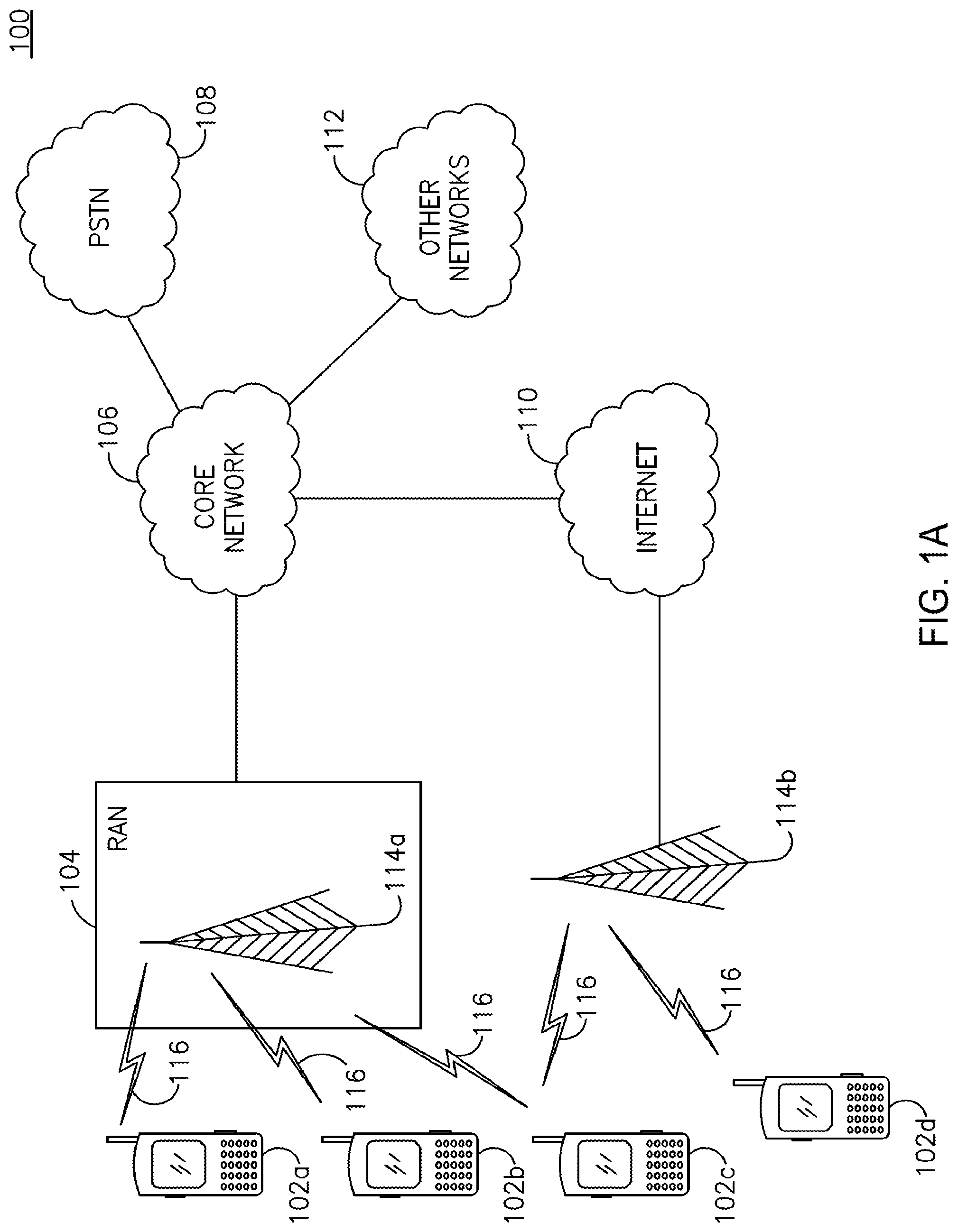 Patent US12308981 Figure 1 – Full duplex operation in wireless systems