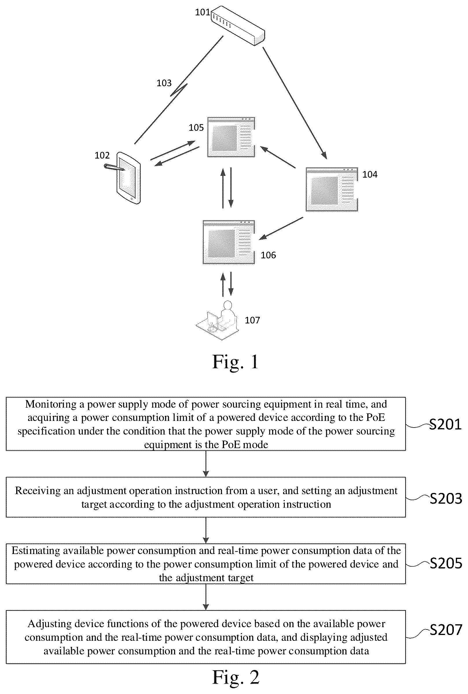 Patent US12308983 Figure 1 – System for managing device power consumption and method, device and storage medium