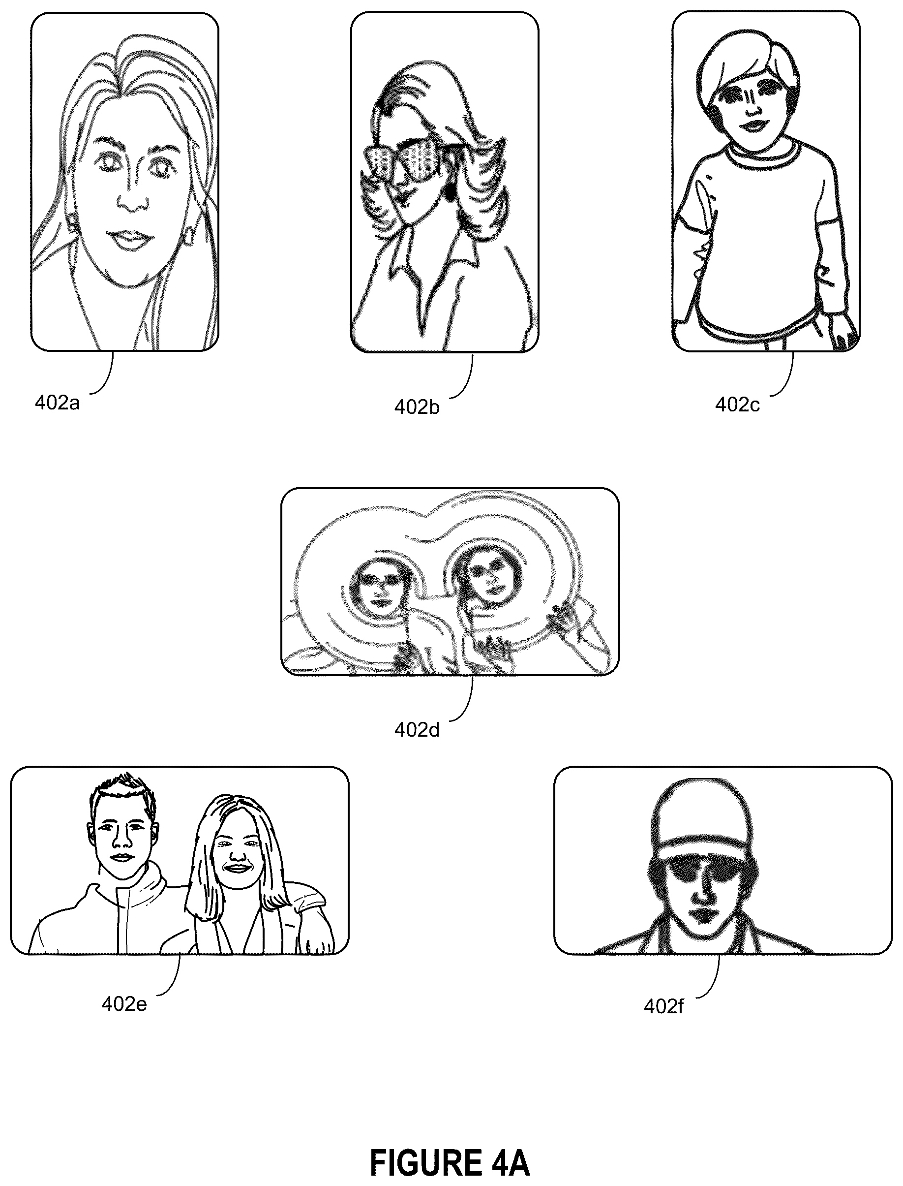 Patent US12308989 Figure 5 – Optimized video call grid for picture-in-picture mode