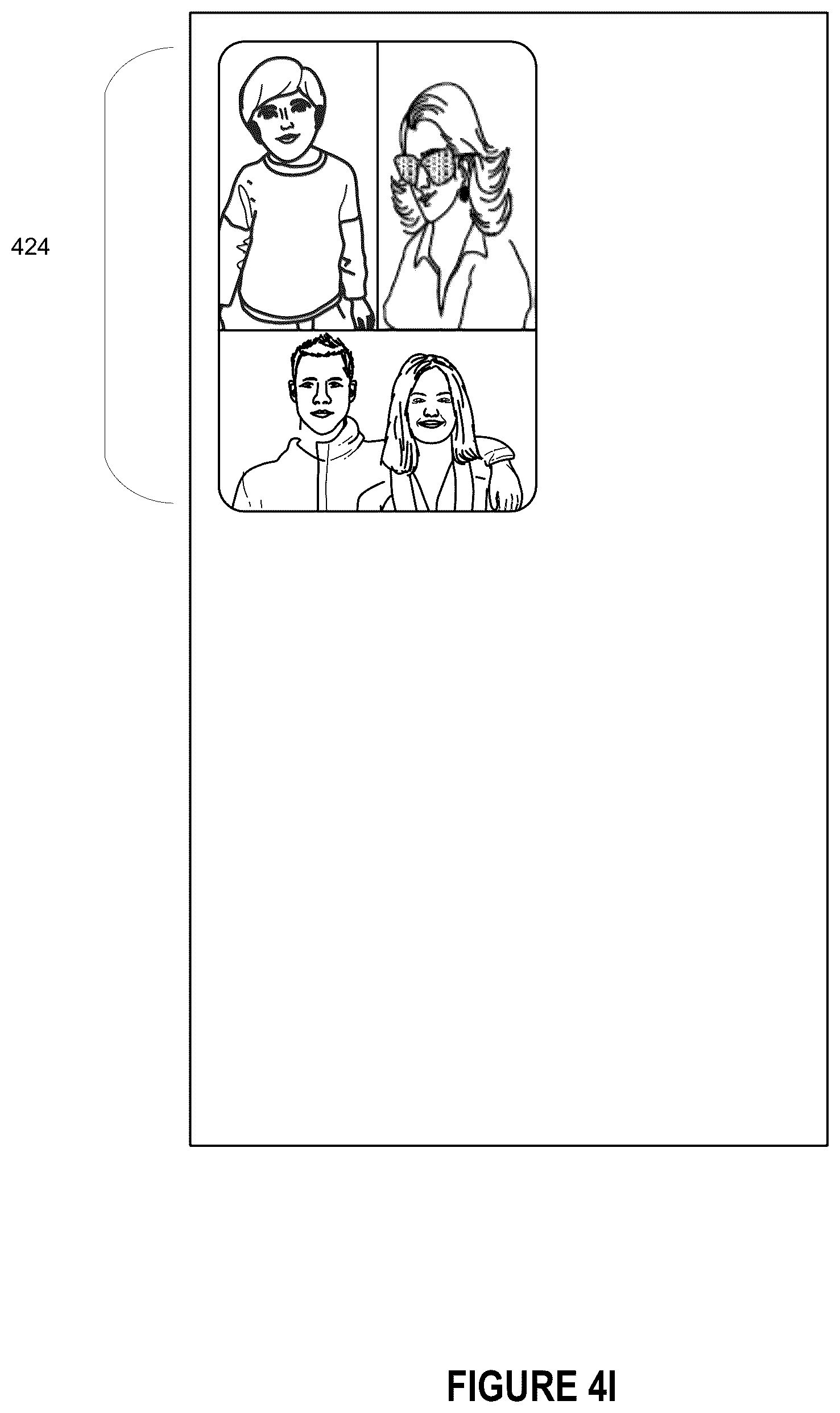 Patent US12308989 Figure 13 – Optimized video call grid for picture-in-picture mode
