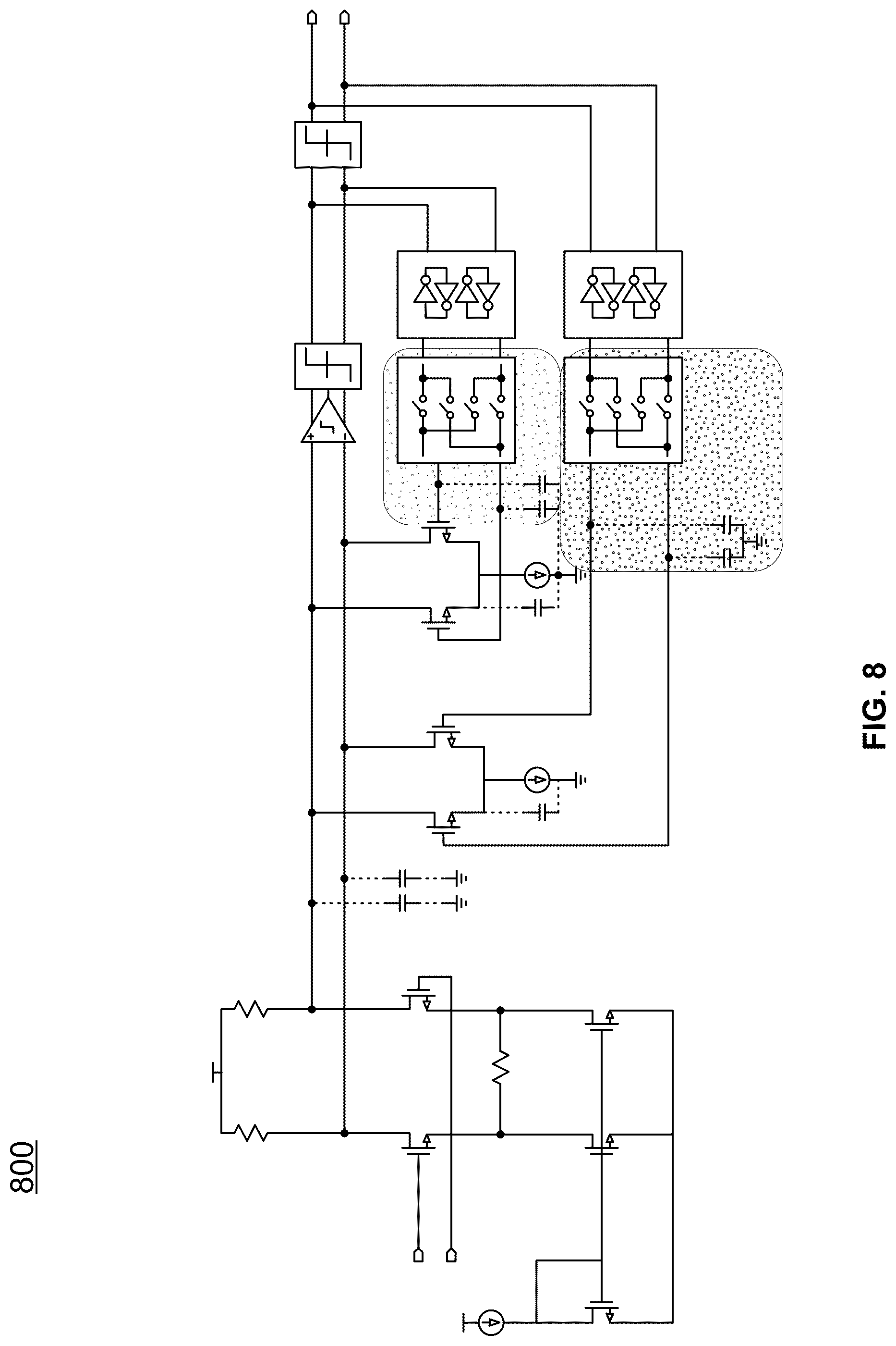 Patent US12309004 Figure 8 – Decision feedback equalization tap network