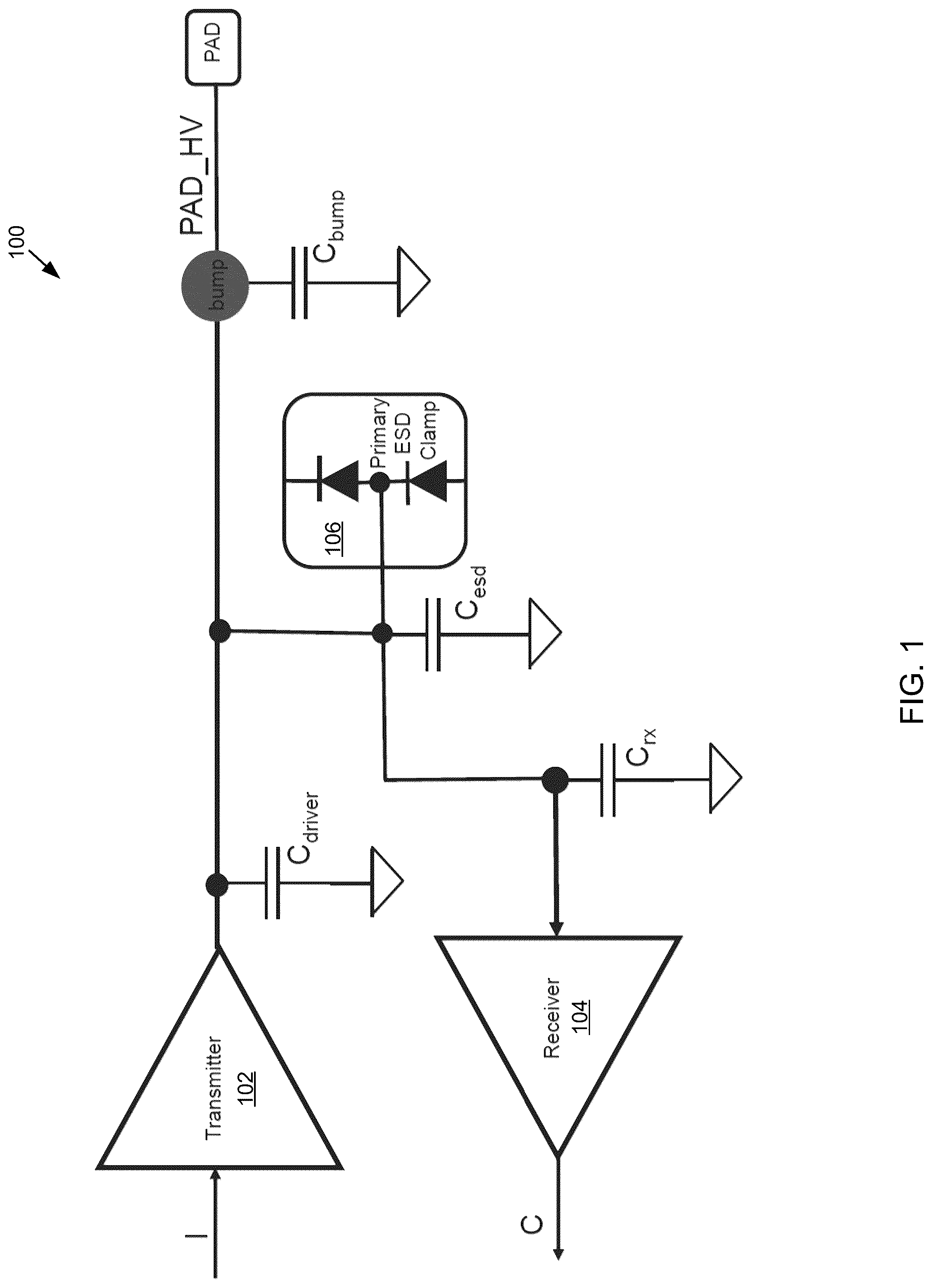 Patent US12309008 Figure 1 – Passive equalization circuit