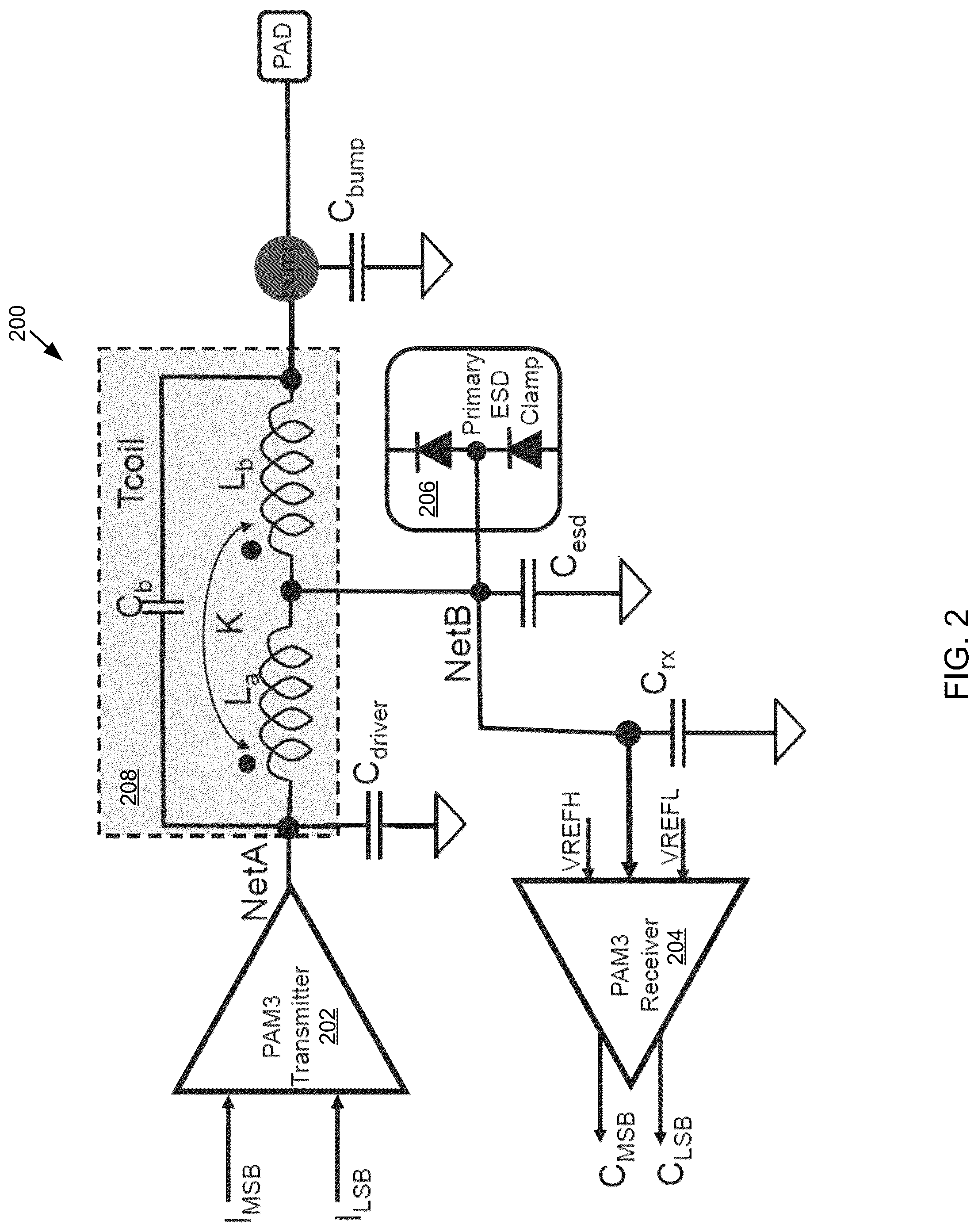 Patent US12309008 Figure 2 – Passive equalization circuit