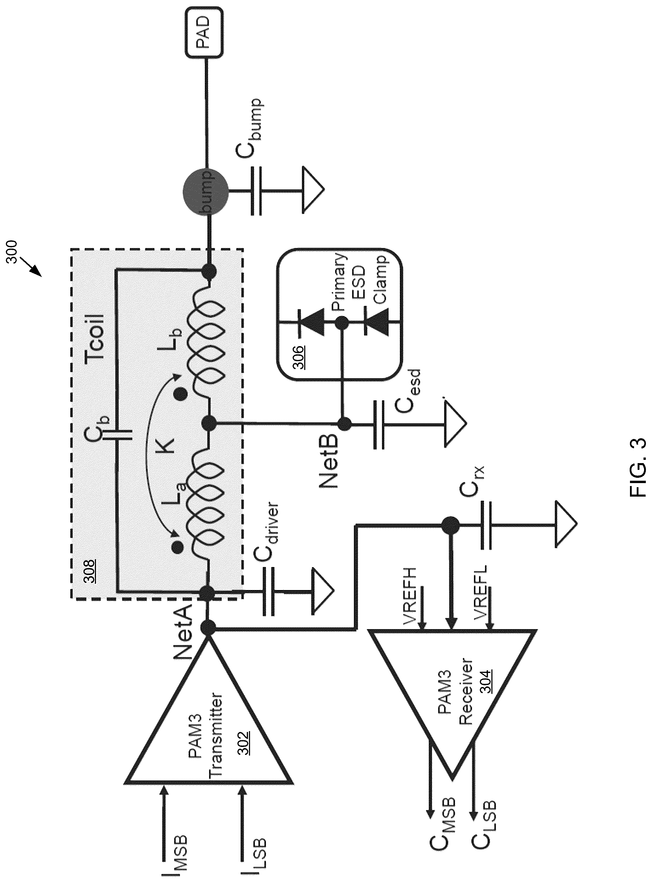 Patent US12309008 Figure 3 – Passive equalization circuit