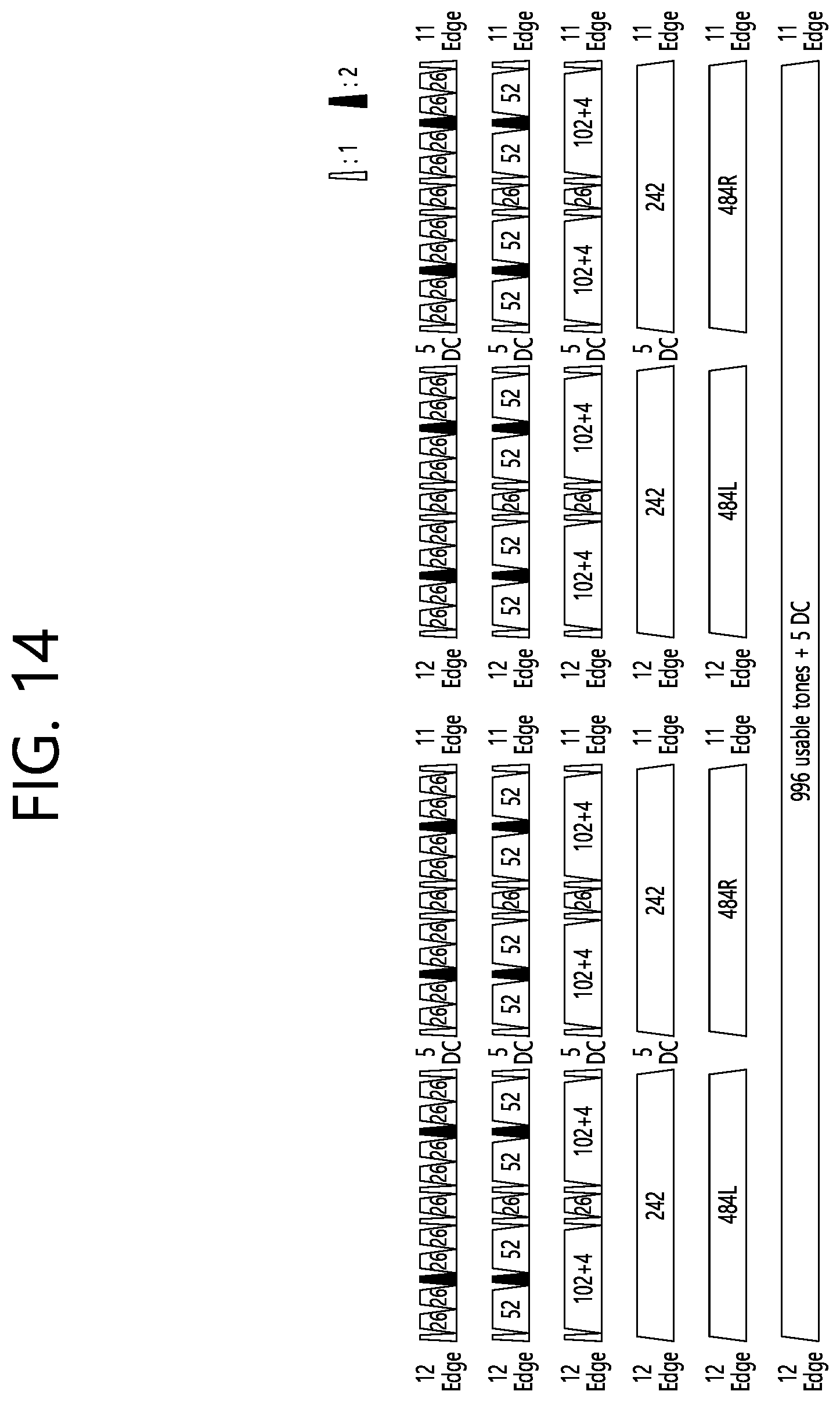 Patent US12309009 Figure 14 – Method and device for configuring 2X EHT-STF sequence by repeating STF sequence for 40 MHz band in wireless LAN system