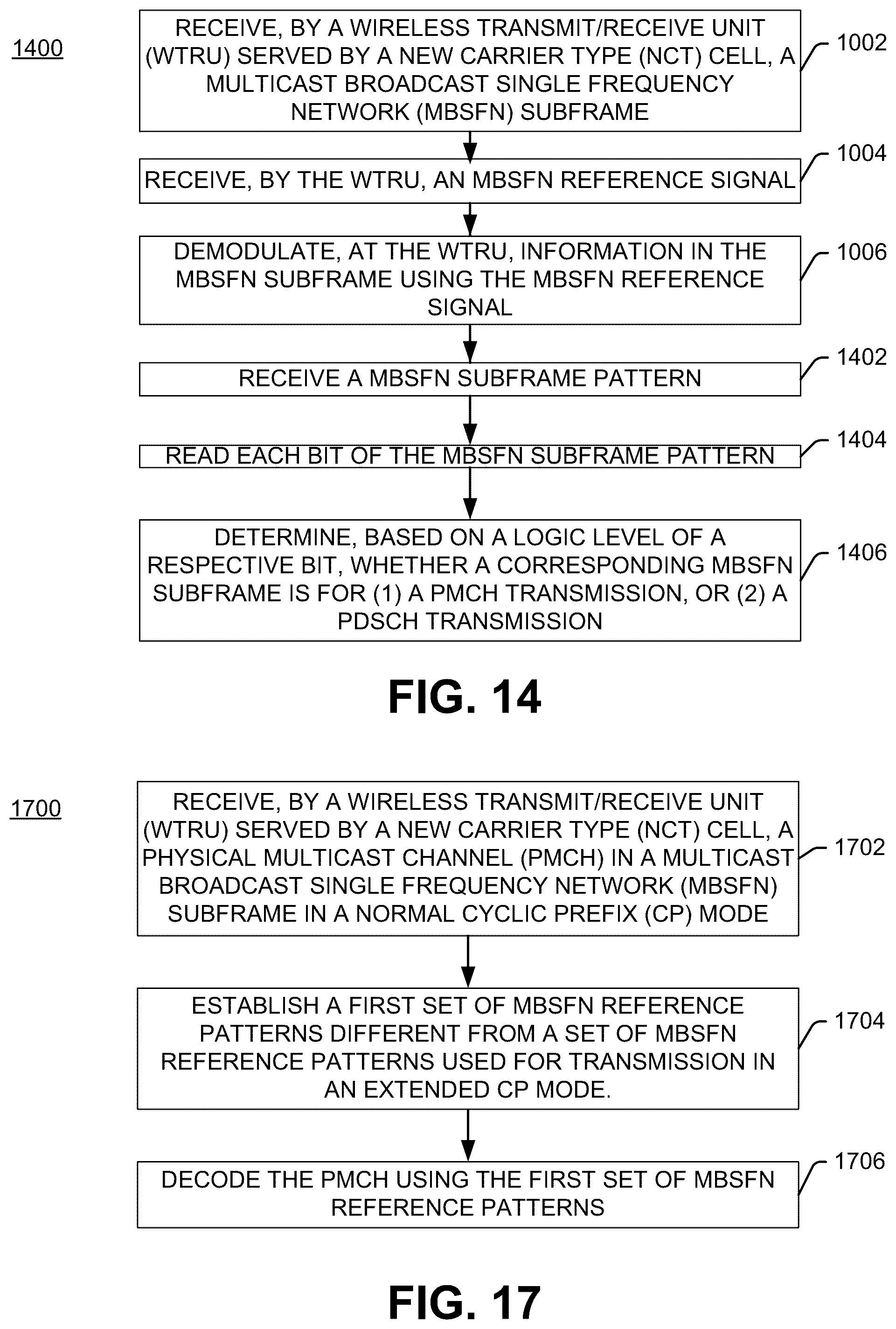 Patent US12309014 Figure 14 – Methods, systems and apparatuses for operation in long-term evolution (LTE) systems