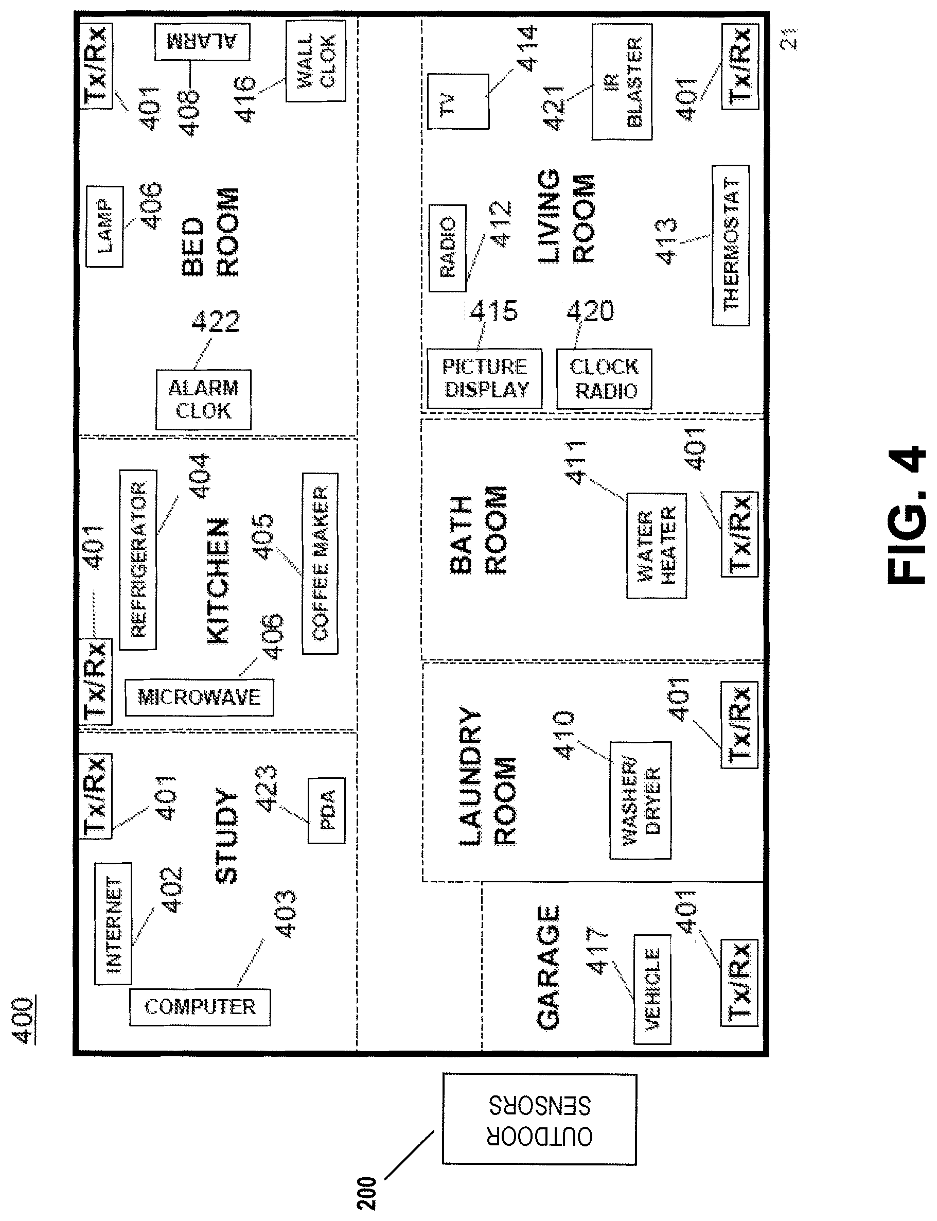 Patent US12309040 Figure 8 – Location monitoring via a gateway