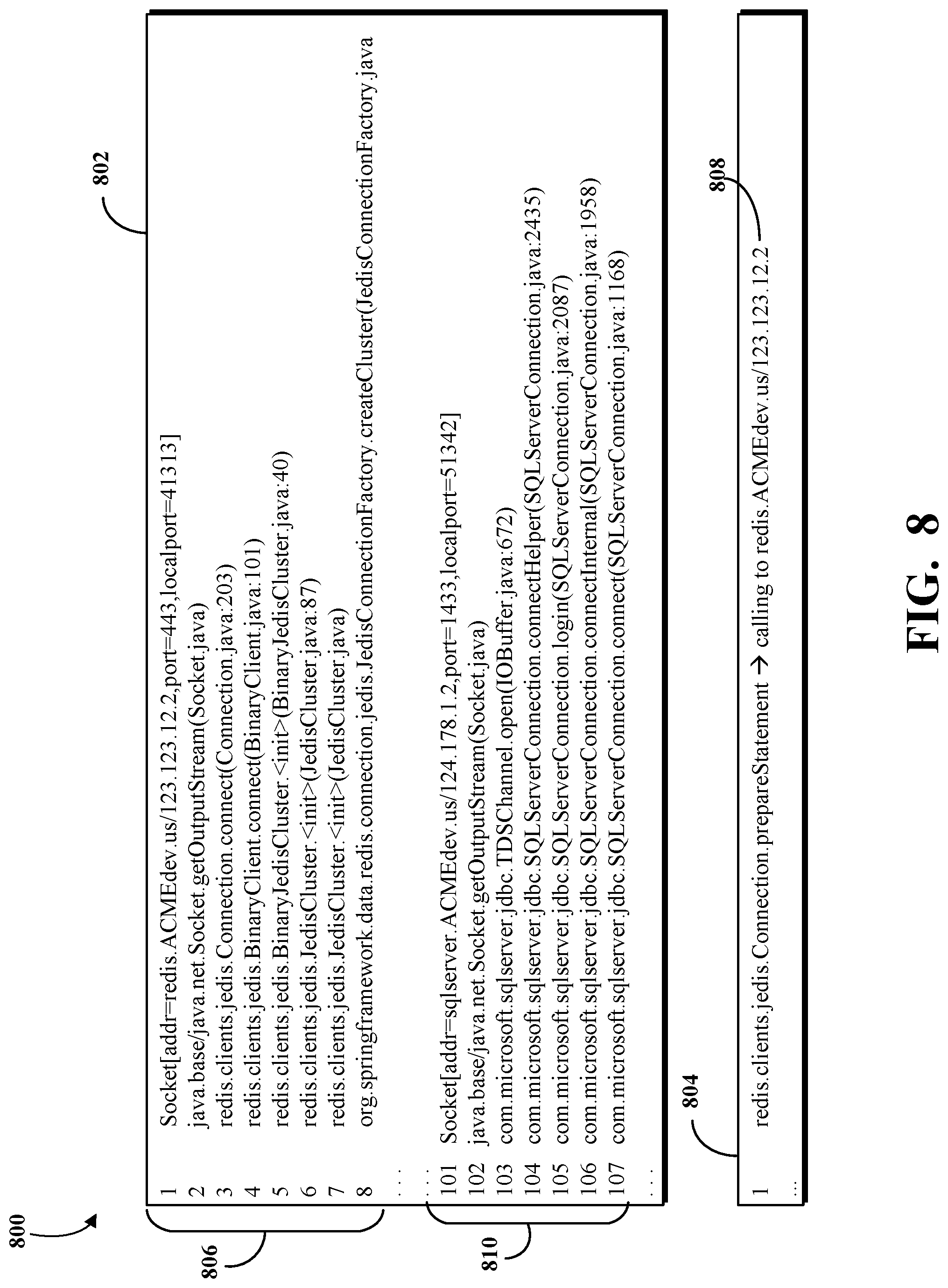 Patent US12309044 Figure 8 – Identifying application and transport layers discrepancies