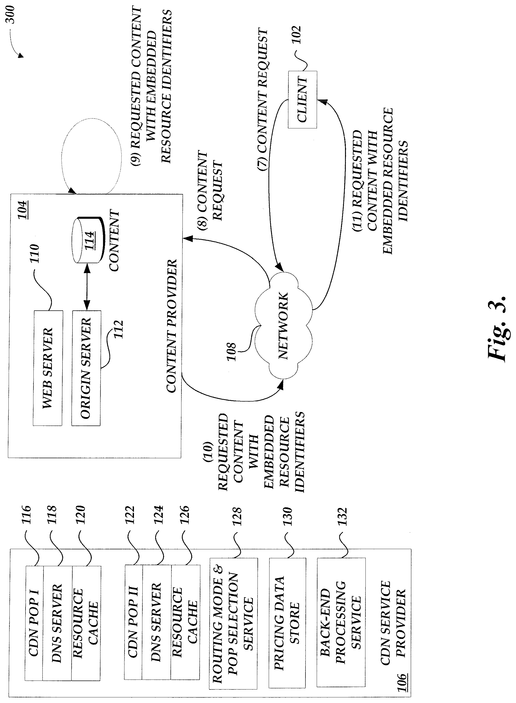 Patent US12309048 Figure 3 – Routing mode and point-of-presence selection service