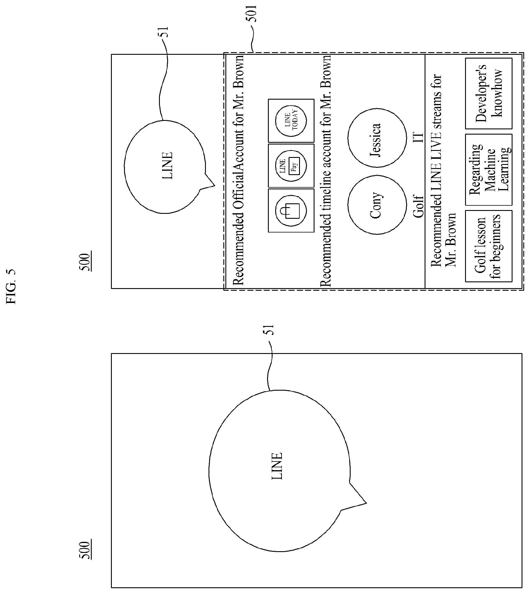 Patent US12309112 Figure 5 – Method, computer device, and non-transitory computer readable record medium to display content of interest