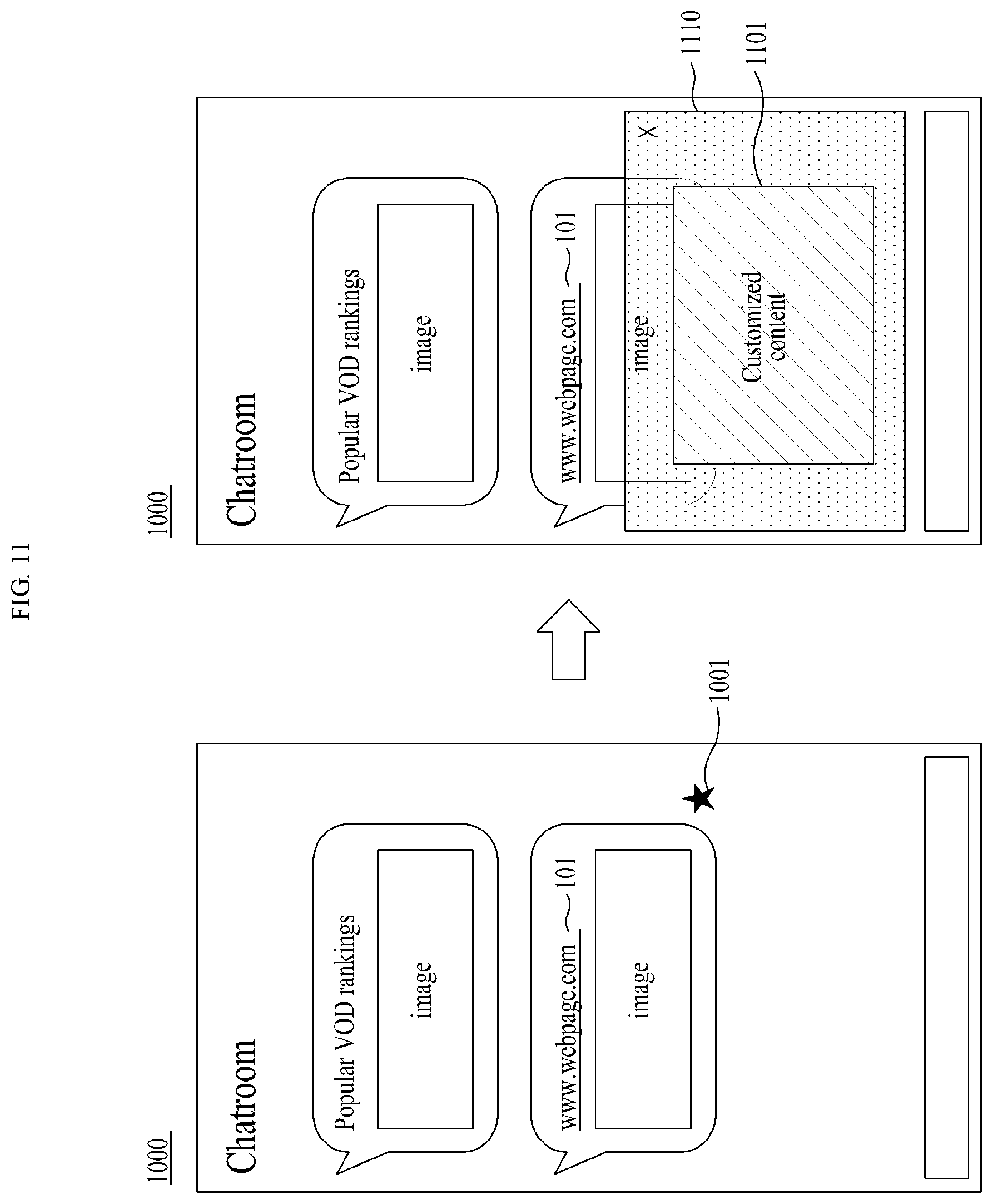 Patent US12309112 Figure 11 – Method, computer device, and non-transitory computer readable record medium to display content of interest