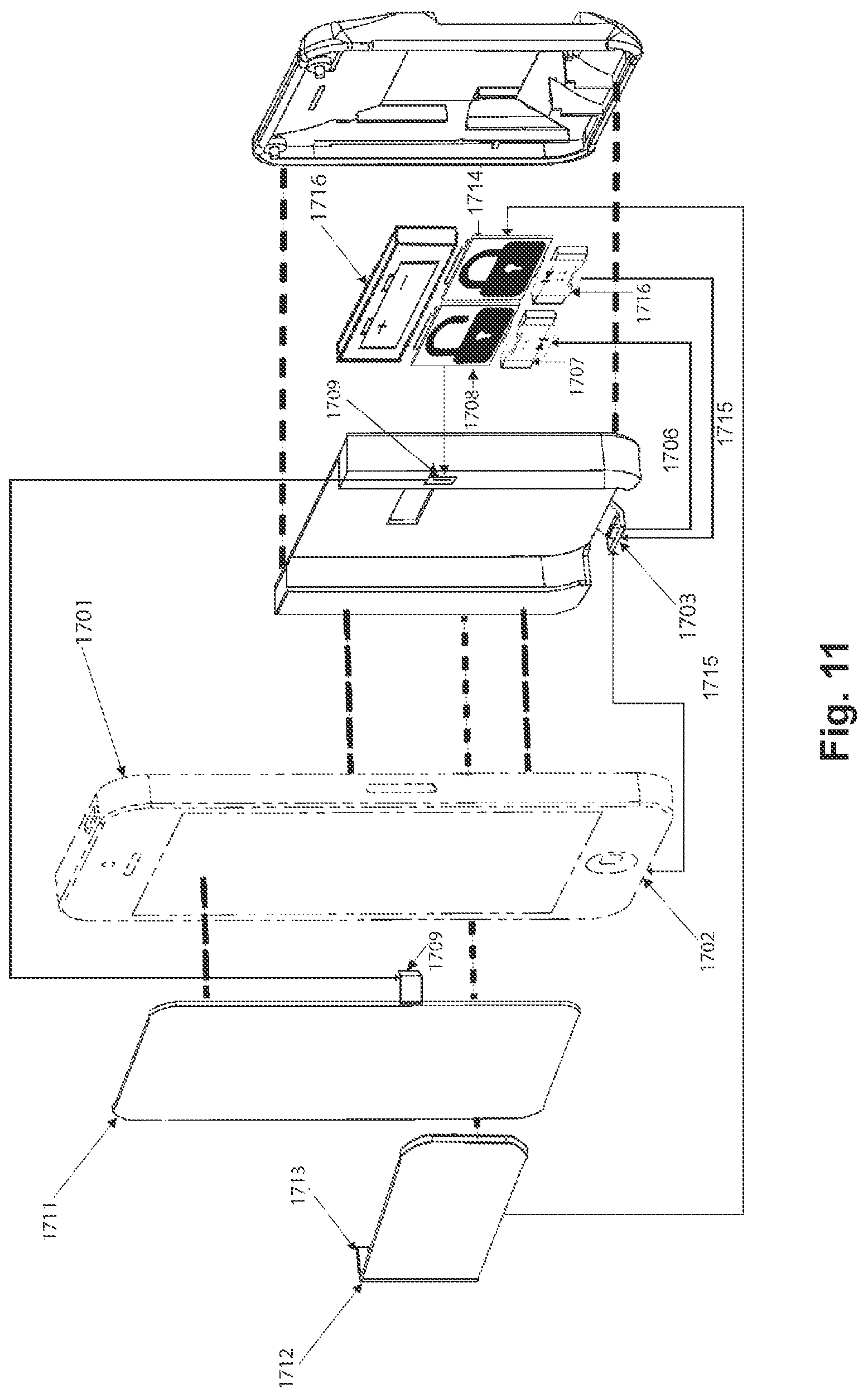 Patent US12309128 Figure 11 – Auxiliary device for an electronic communication device