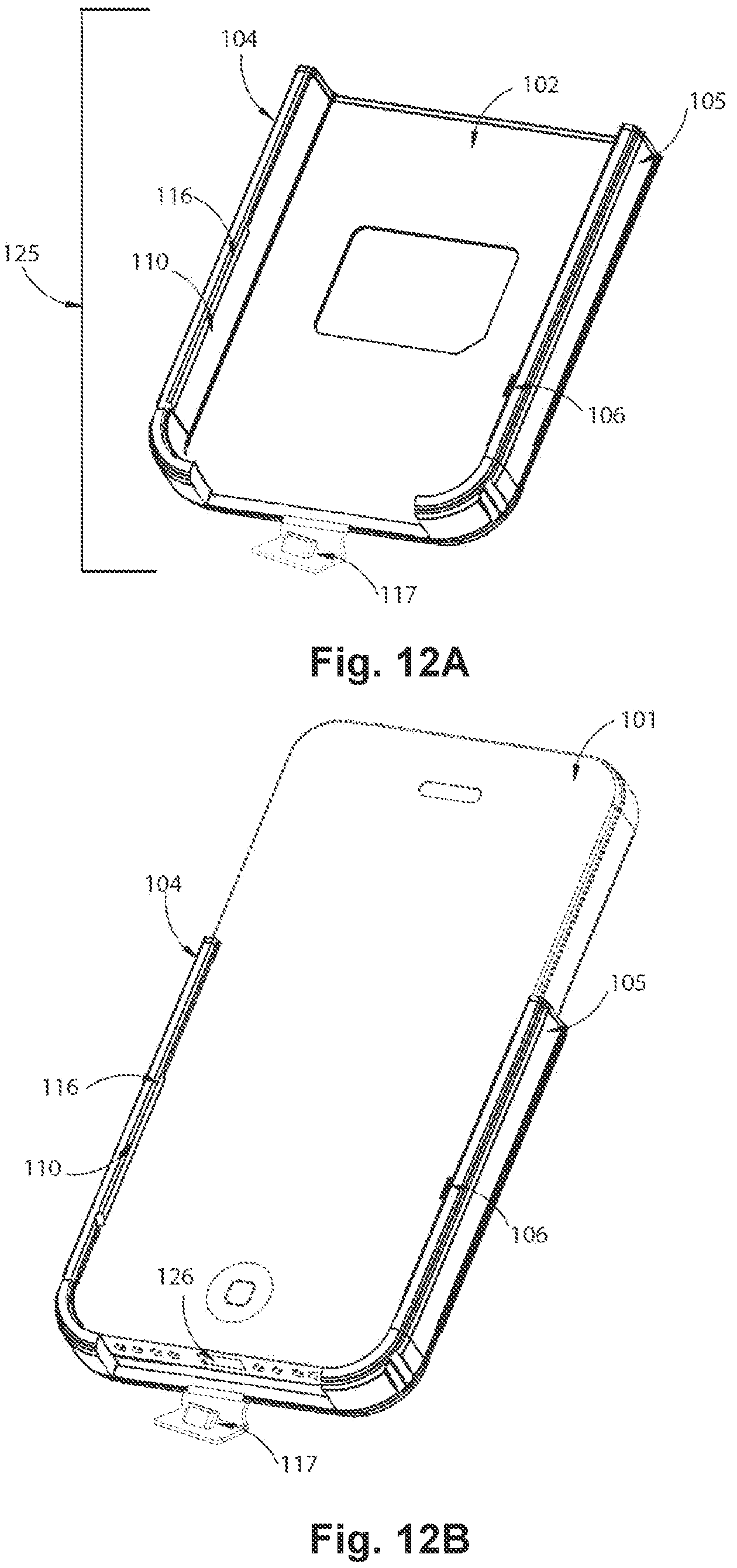 Patent US12309128 Figure 12 – Auxiliary device for an electronic communication device