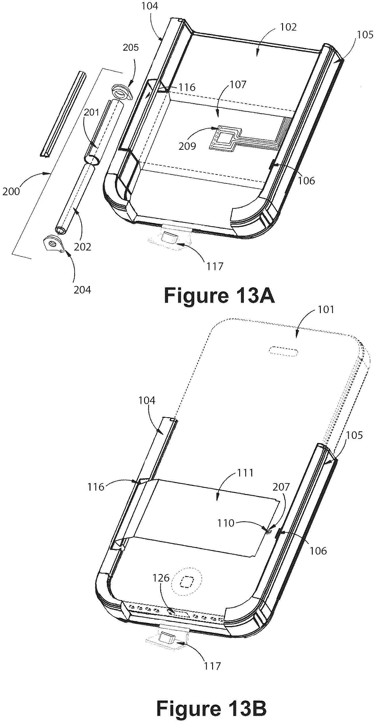 Patent US12309128 Figure 13 – Auxiliary device for an electronic communication device