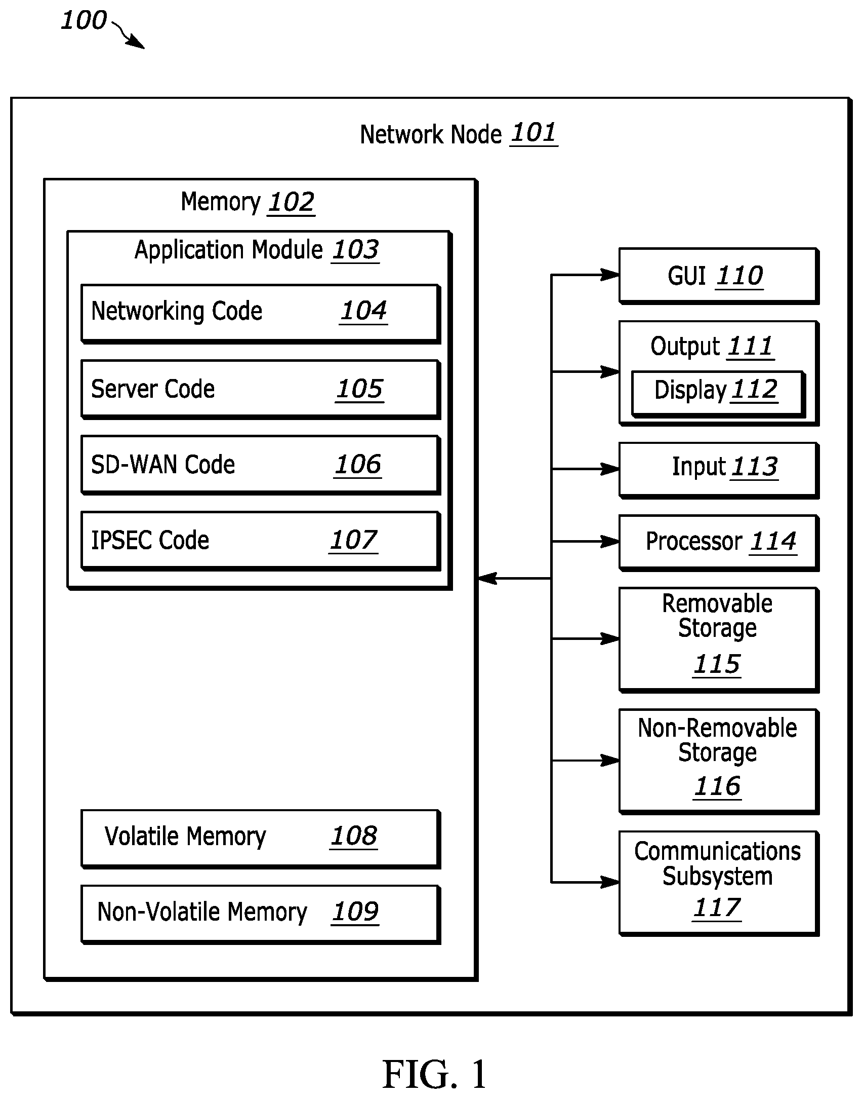 Patent US12309154 — Methods and systems for displaying a cloud access security broker (CASB) configuration window — Figure 1