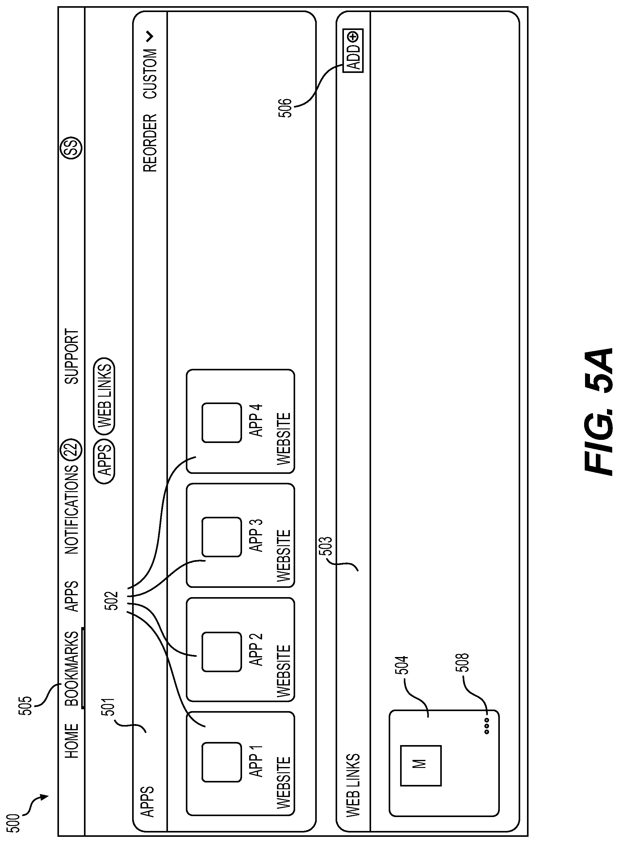 Patent US12309156 Figure 5 – Content sharing in an enterprise digital space