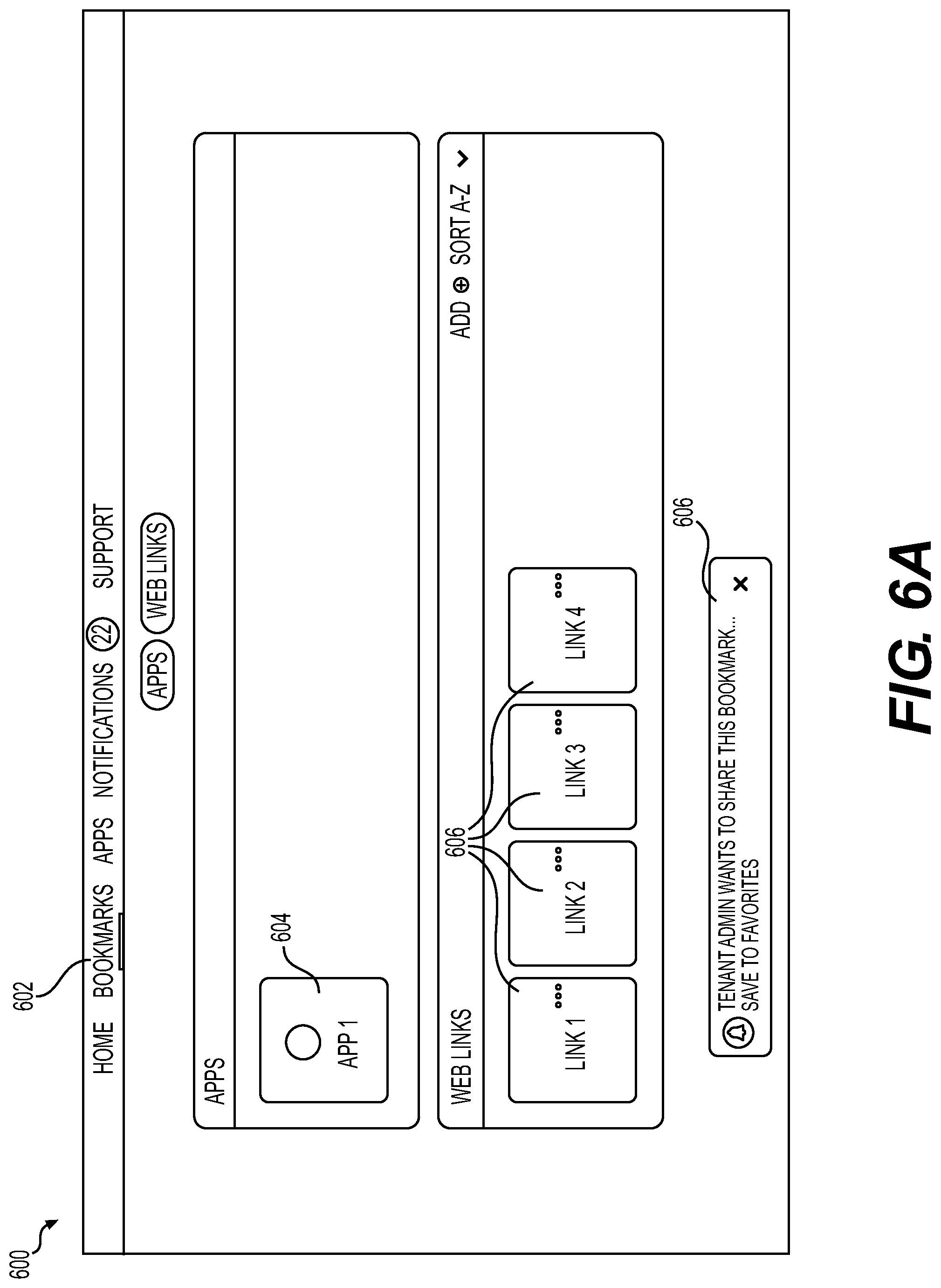 Patent US12309156 Figure 9 – Content sharing in an enterprise digital space