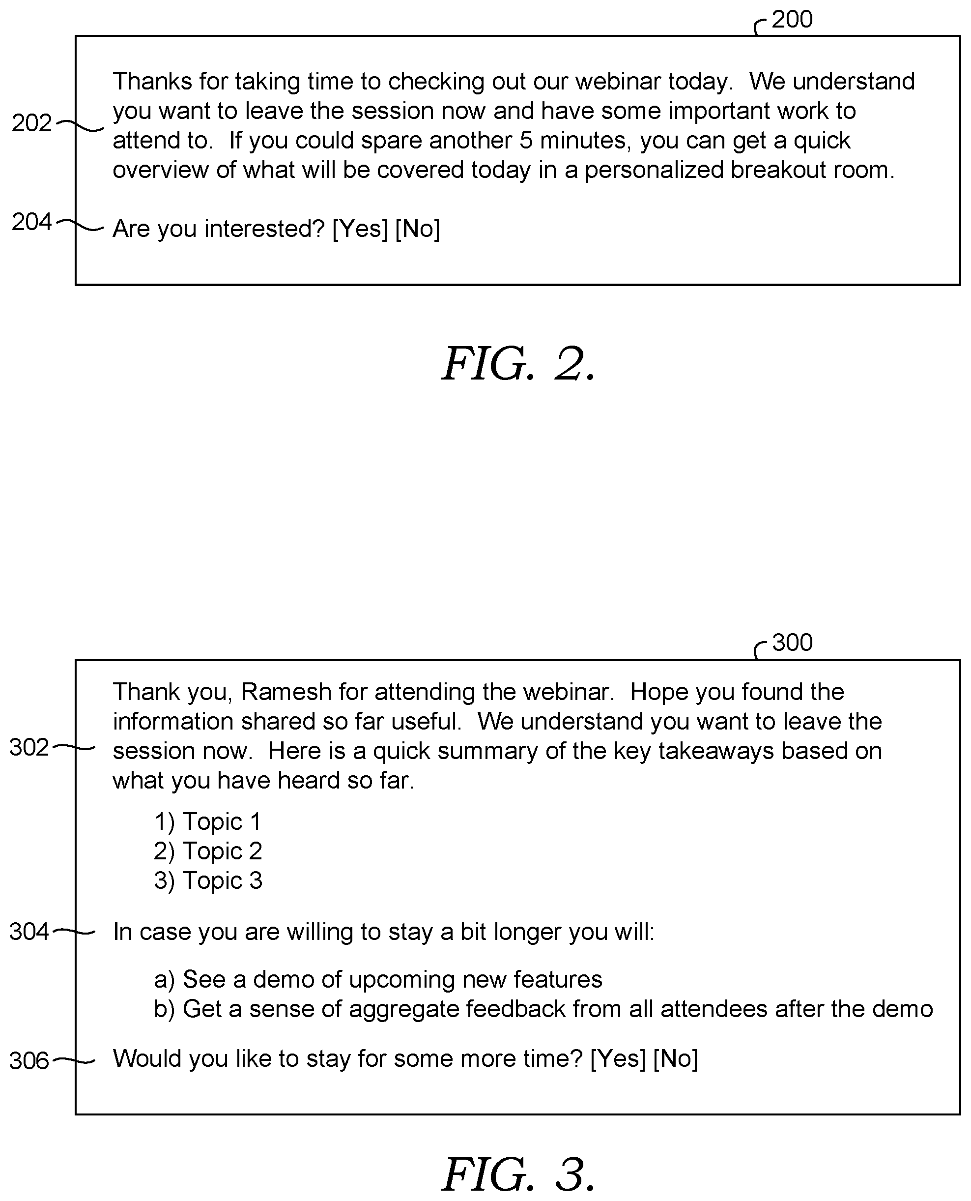 Patent US12309209 Figure 2 – Web conferencing exit and post-exit content generation