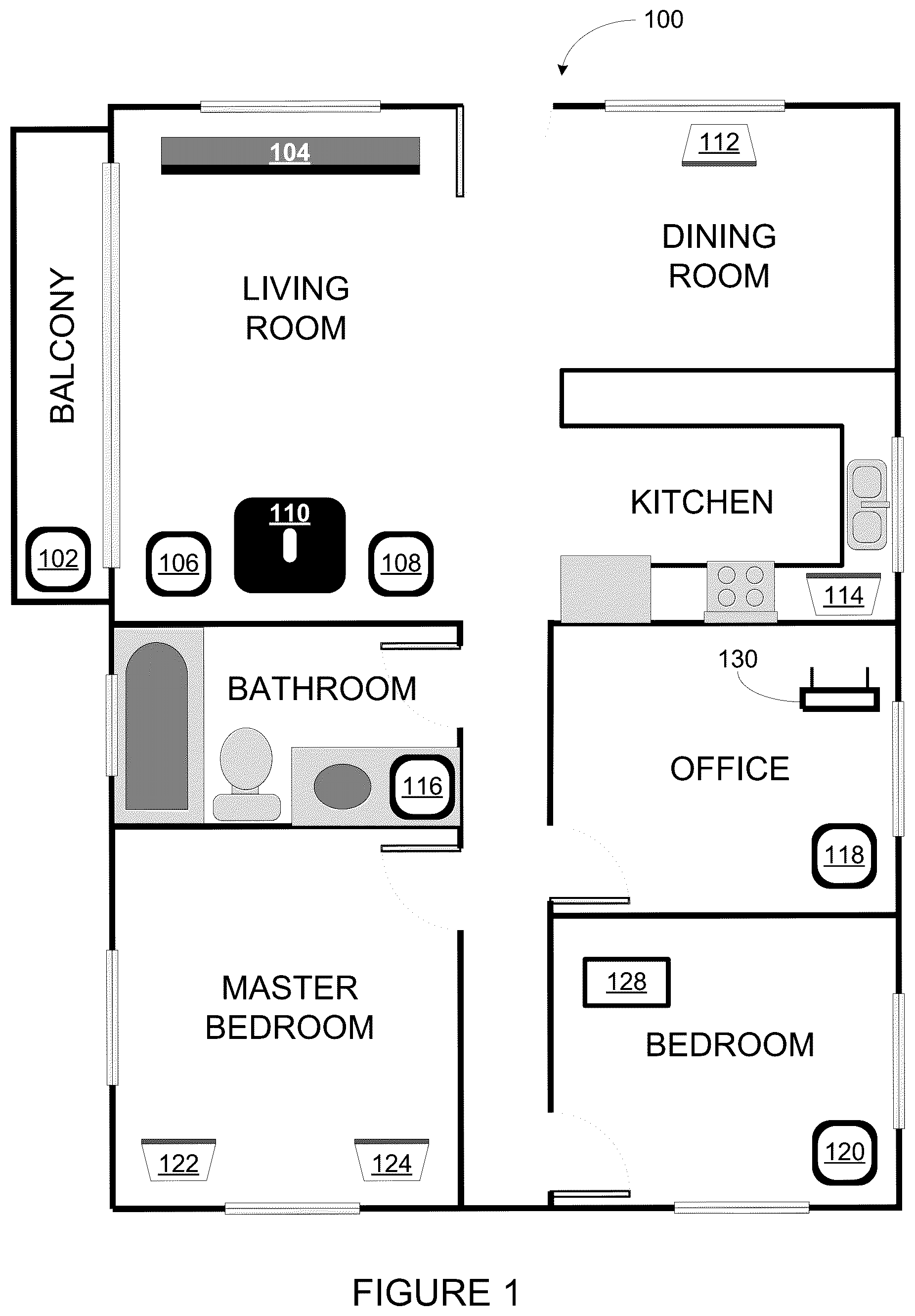 Patent US12309215 Figure 1 – Immersive audio in a media playback system