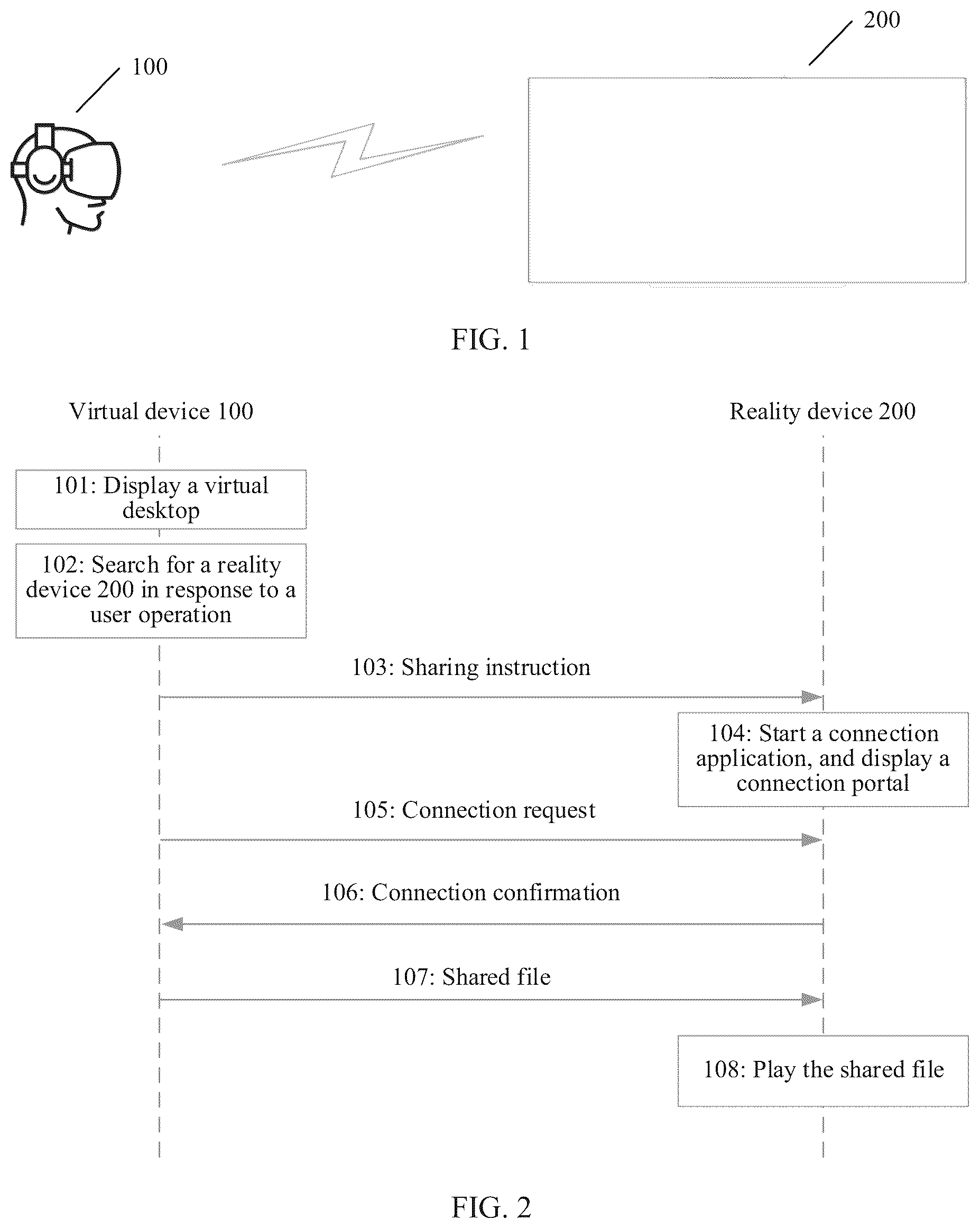 Patent US12309219 — Content sharing method, electronic device, and storage medium — Figure 1