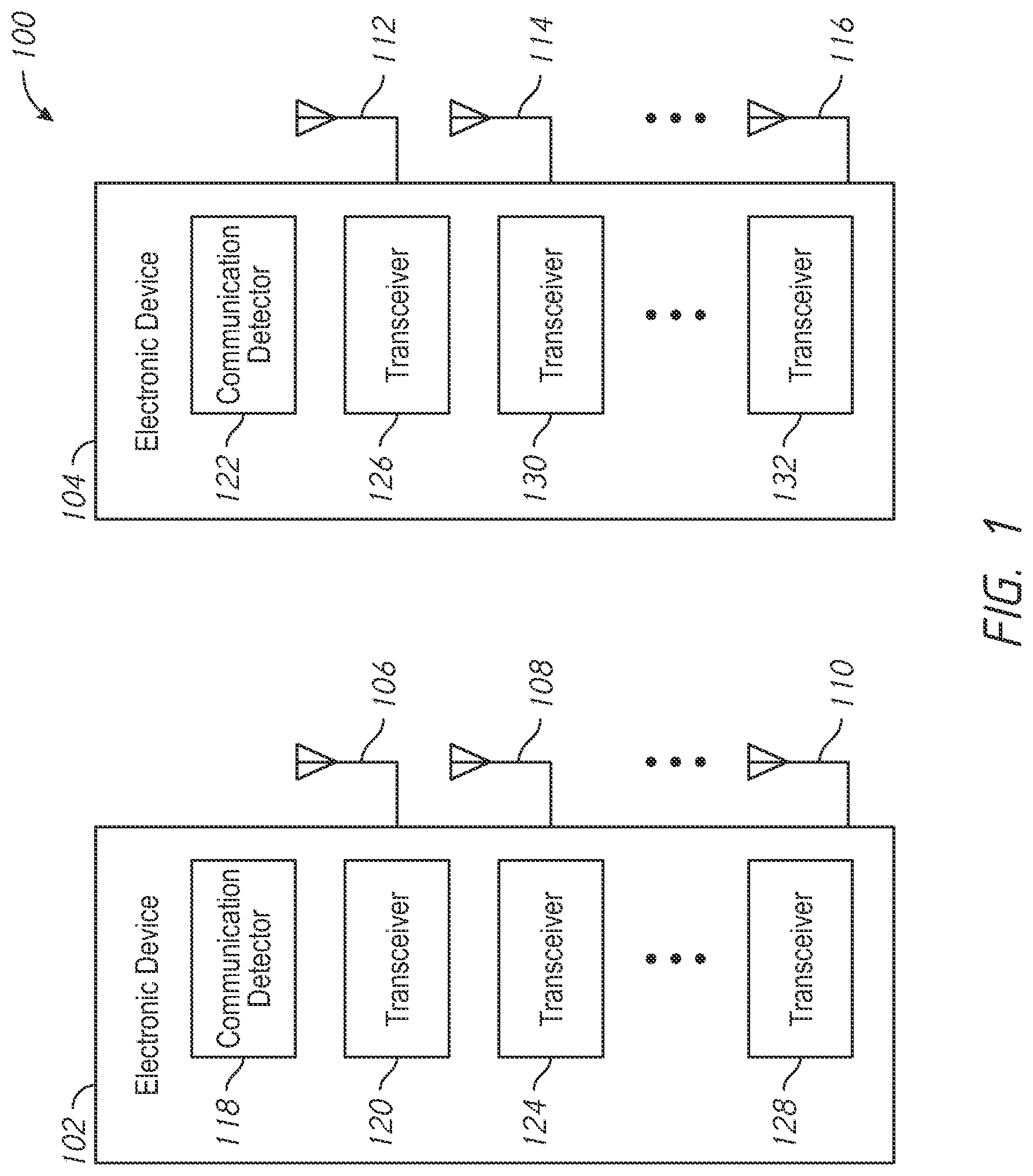 Patent US12309254 Figure 1 – Wireless devices and systems including examples of cross correlating wireless transmissions