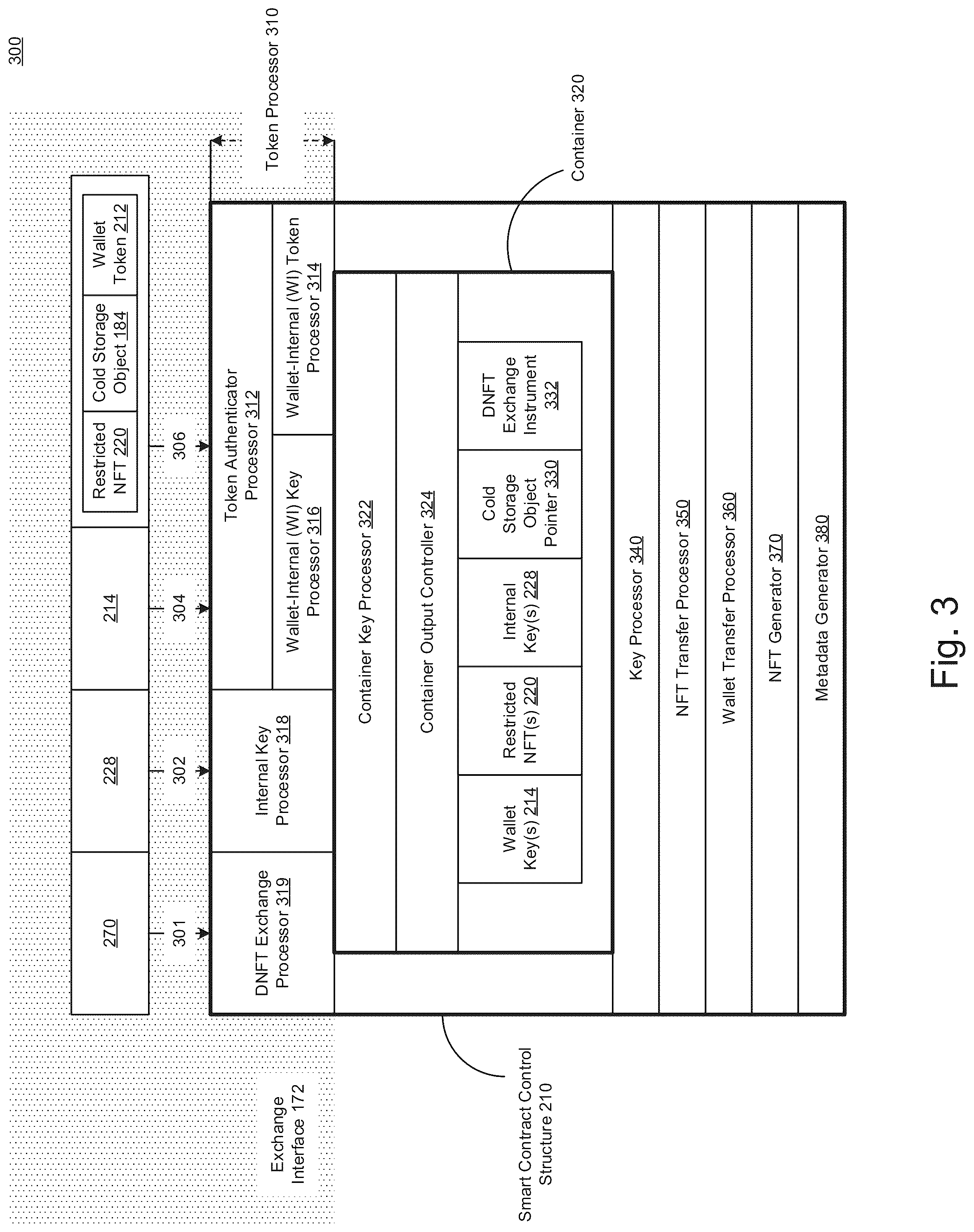Patent US12309269 Figure 3 – Protecting tokenized structures using a protection architecture