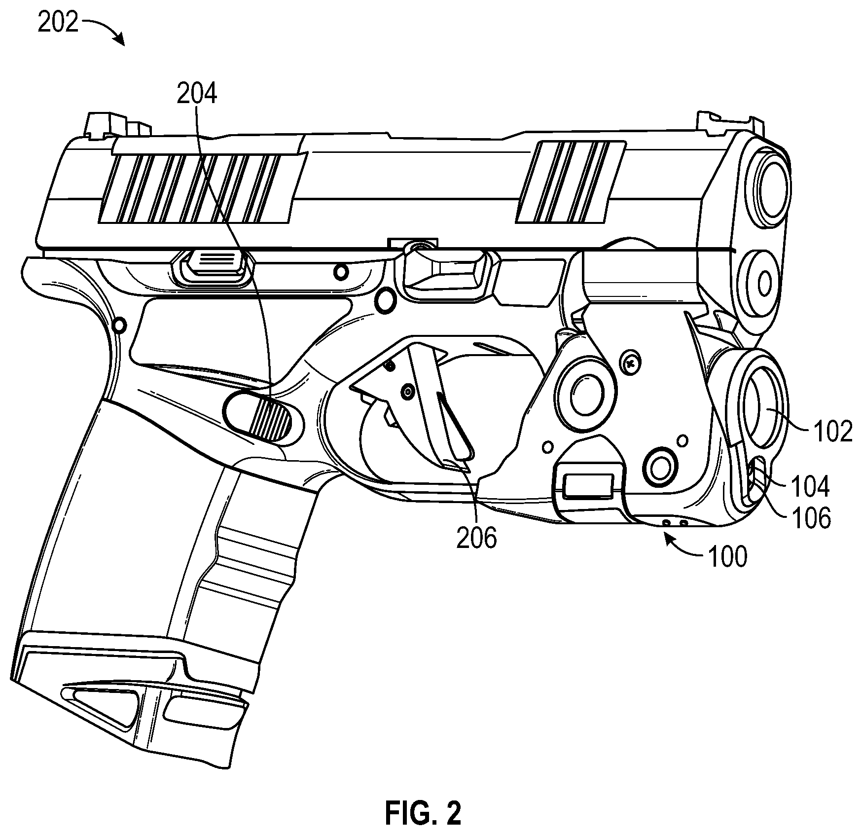 Patent US12309273 Figure 2 – System for automatically determining and categorizing an event for a firearm