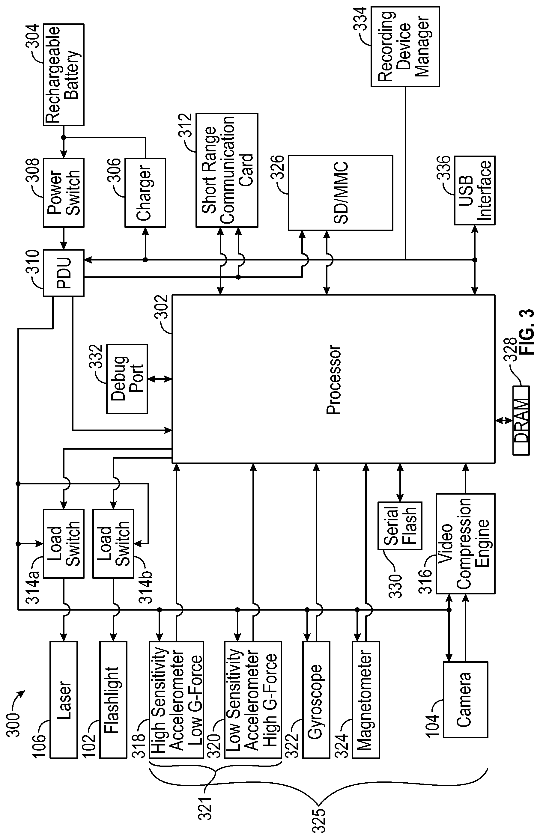 Patent US12309273 Figure 3 – System for automatically determining and categorizing an event for a firearm