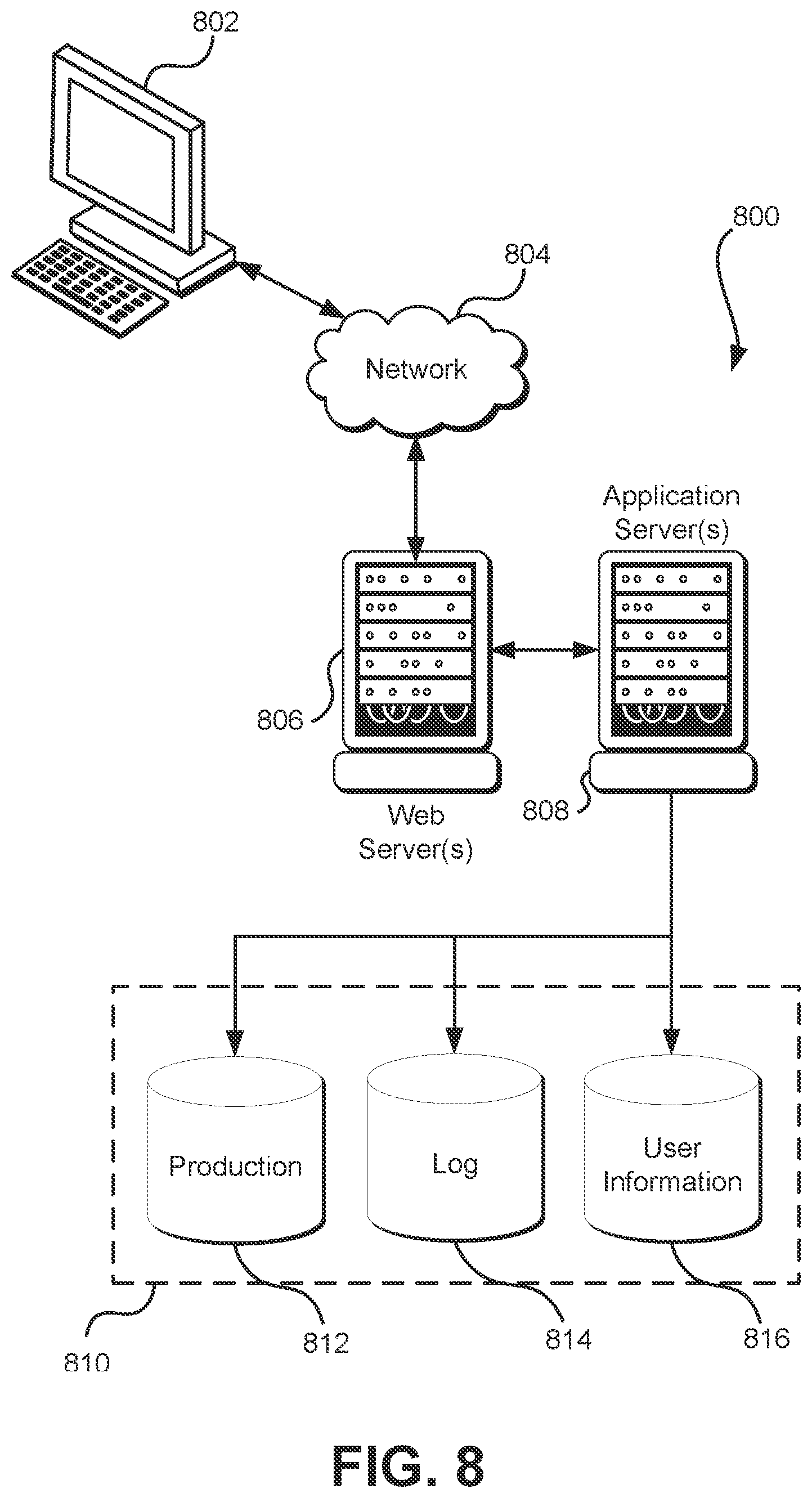 Patent US12309290 Figure 8 – Software as a service two-way compliance