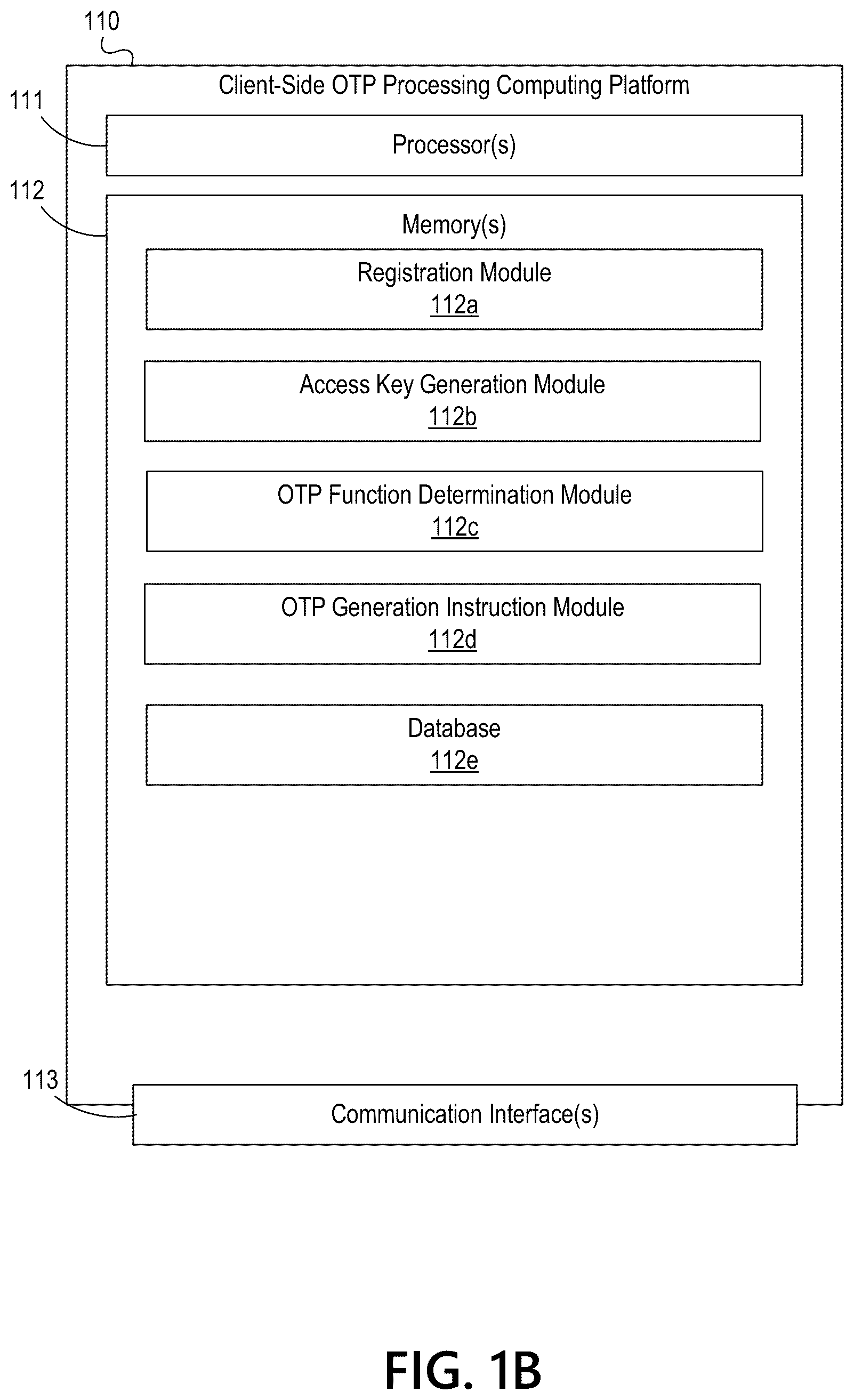 Patent US12309292 Figure 2 – Multi-computer system for user authentication based on client-side one-time passcode