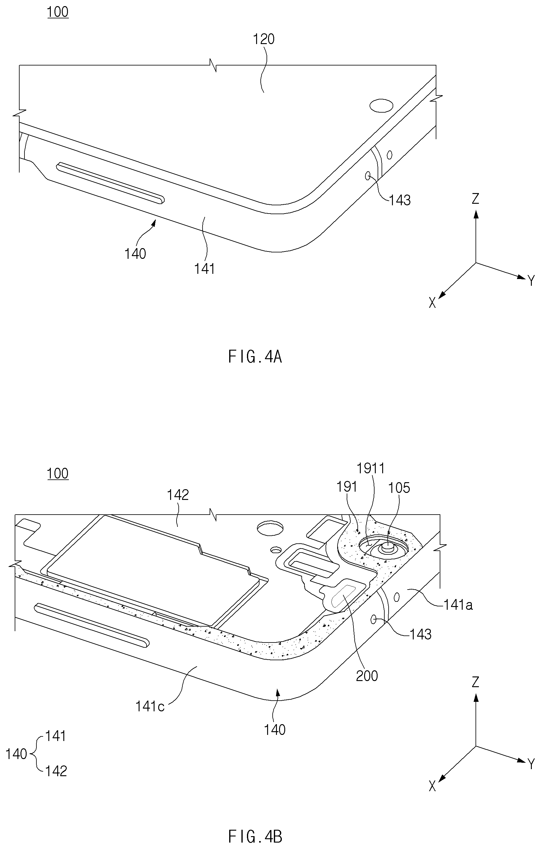 Patent US12309305 Figure 4 – Electronic device including waterproof structure