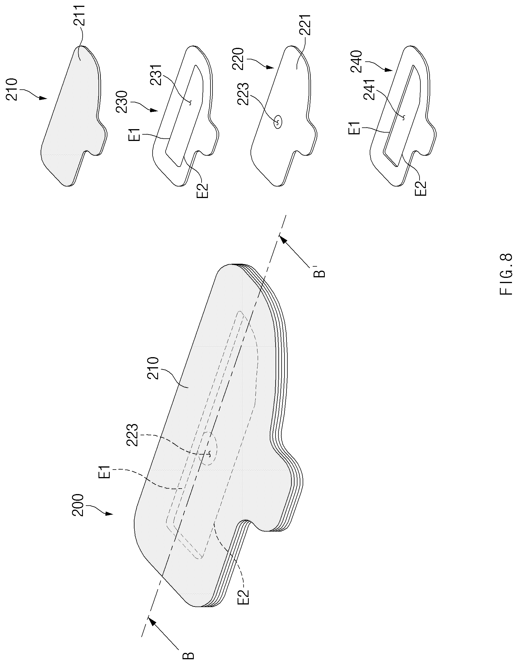 Patent US12309305 Figure 8 – Electronic device including waterproof structure