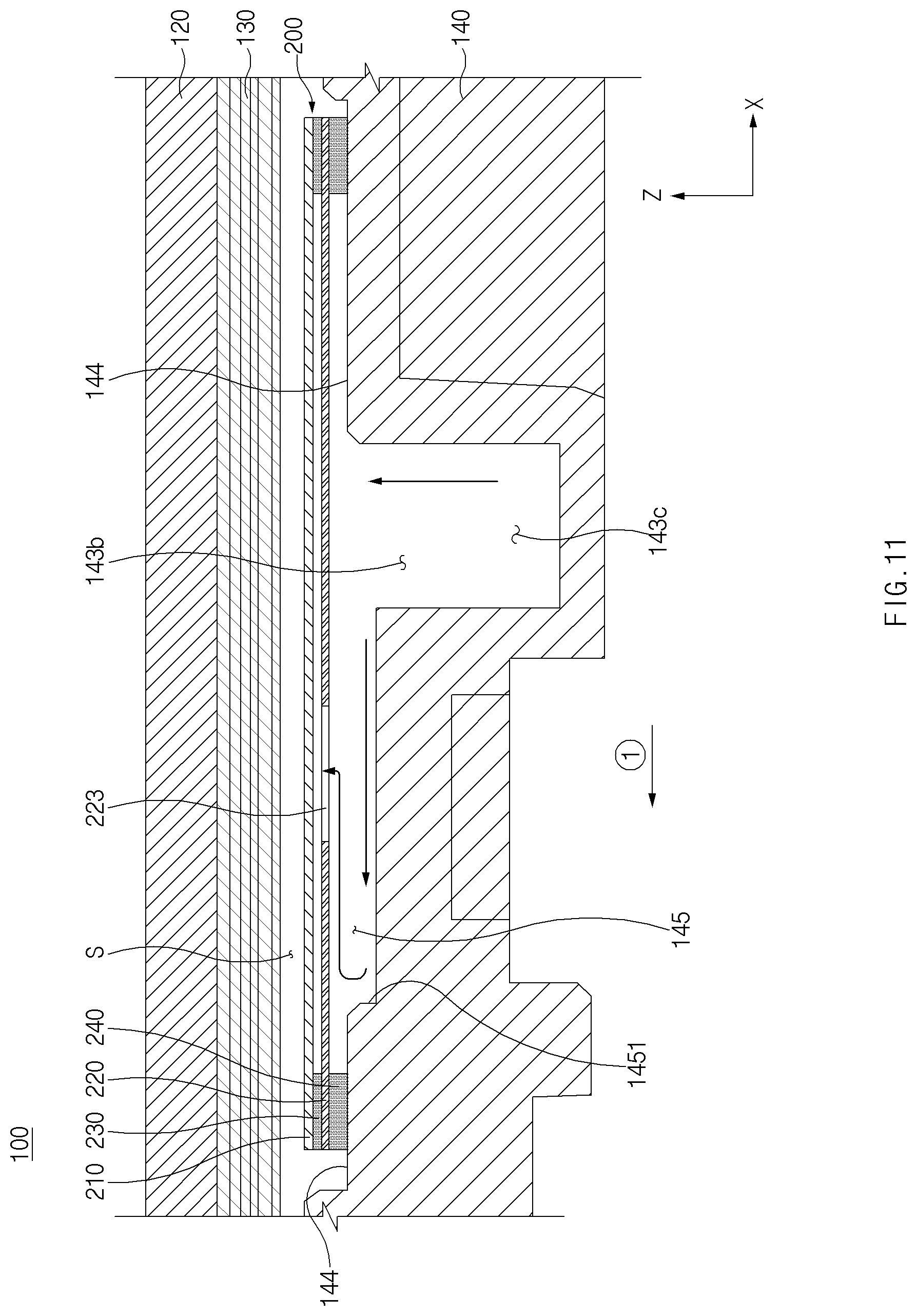 Patent US12309305 Figure 11 – Electronic device including waterproof structure