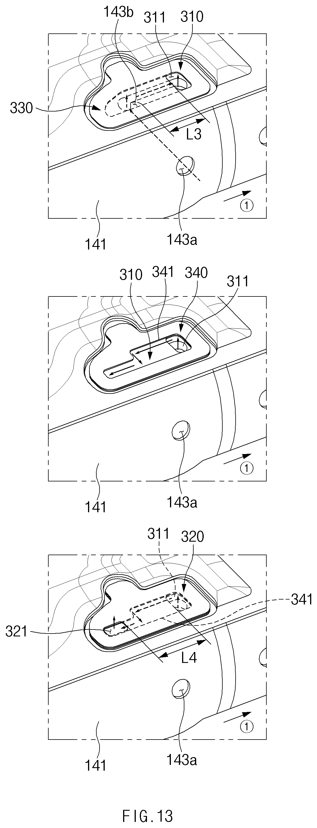 Patent US12309305 Figure 13 – Electronic device including waterproof structure