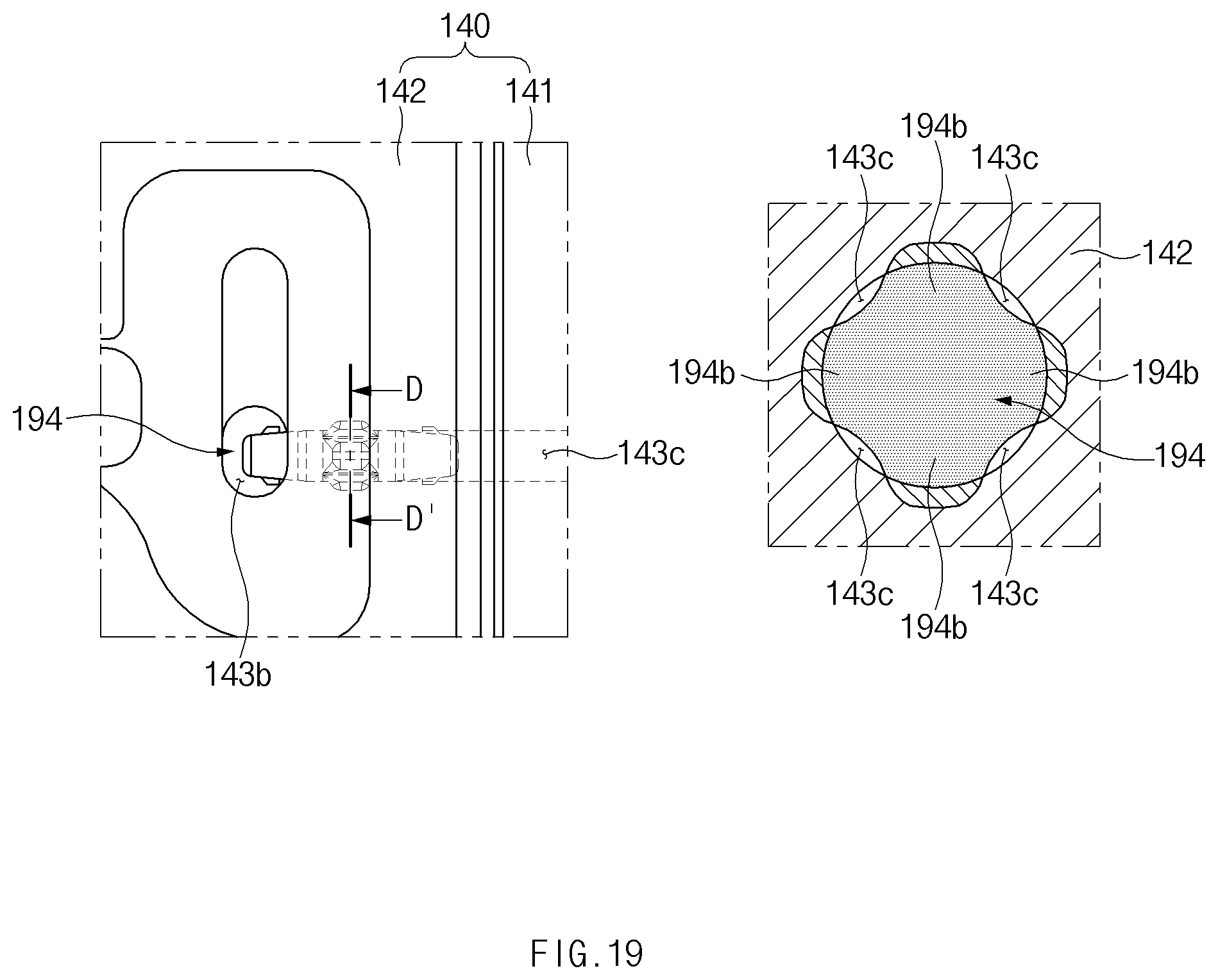 Patent US12309305 Figure 19 – Electronic device including waterproof structure