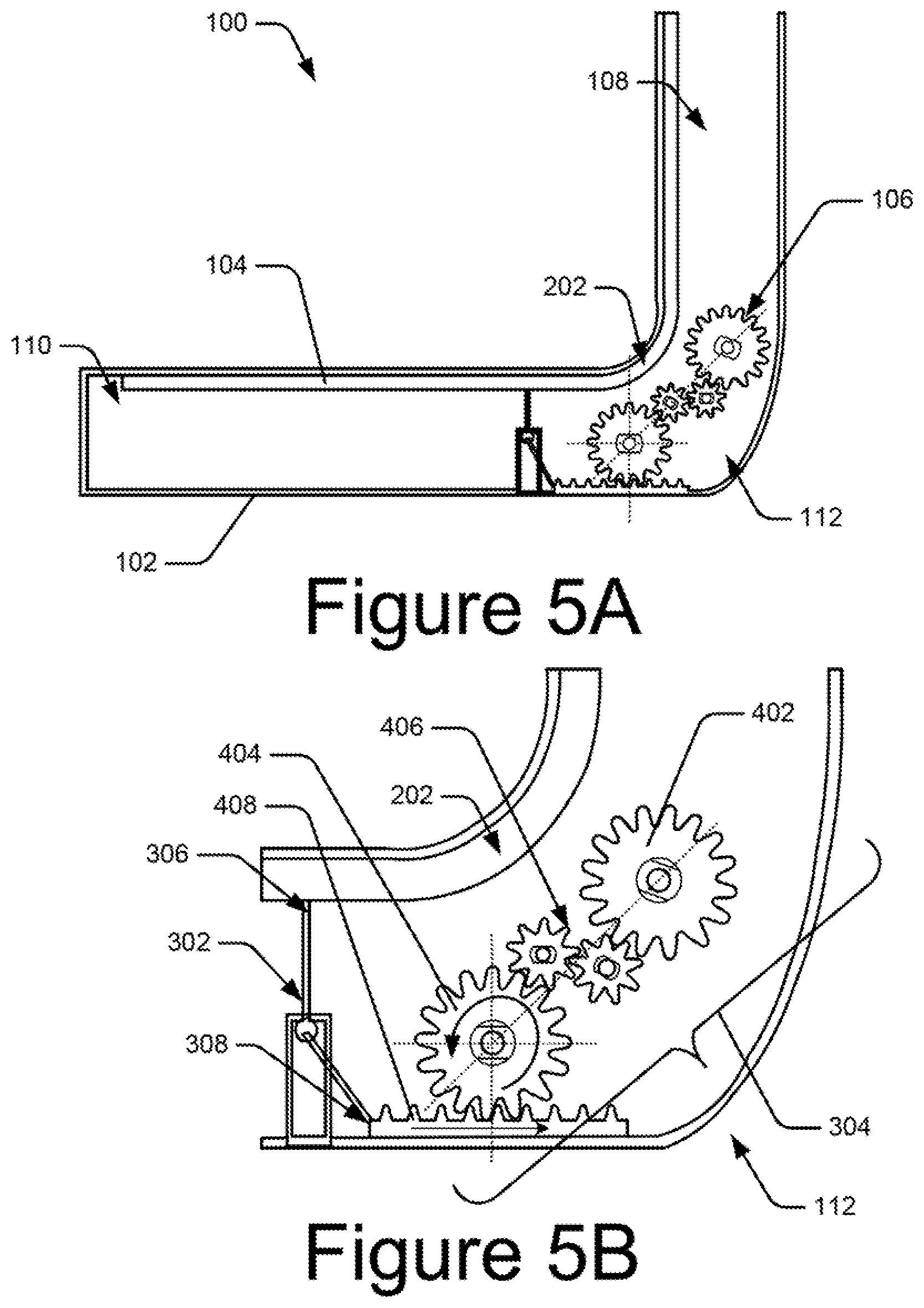 Patent US12309306 Figure 5 – Adjusting mechanisms for flexible display panels