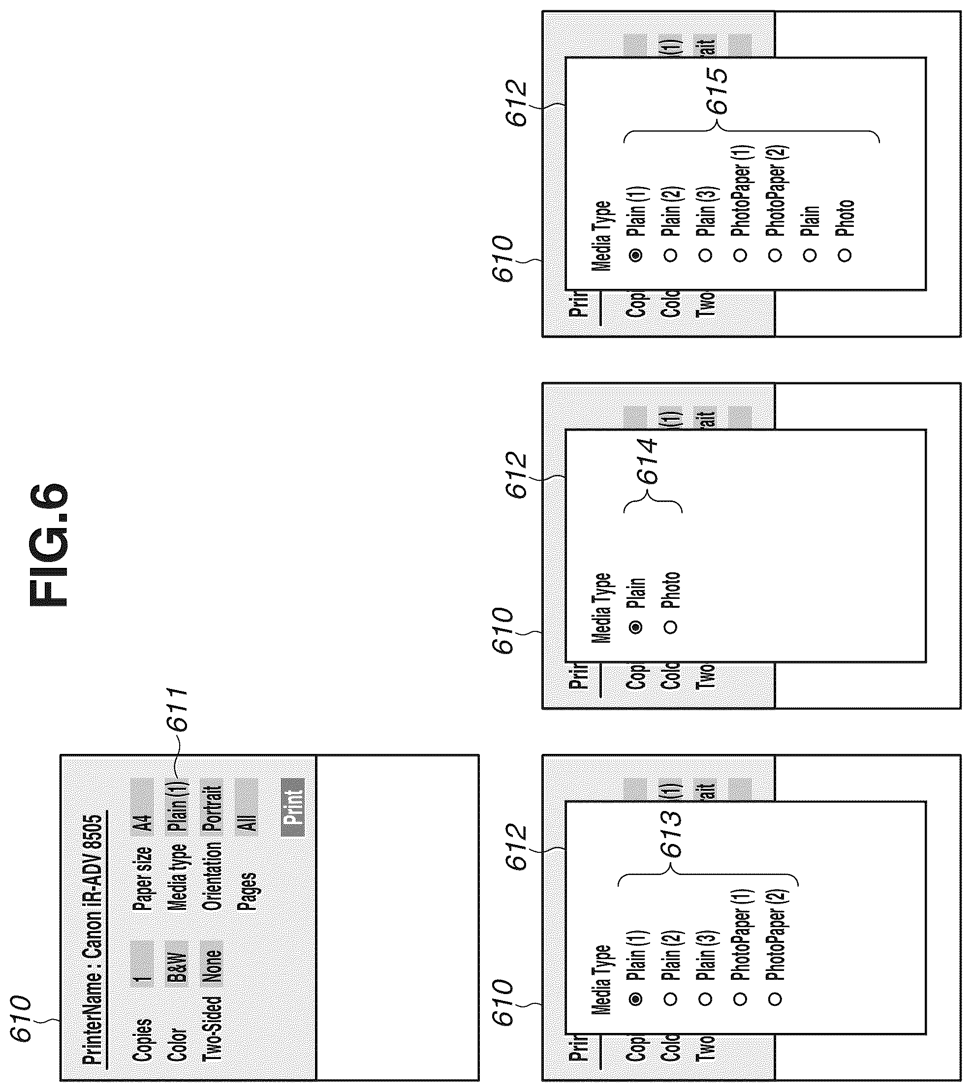 Patent US12309330 Figure 6 – Printing apparatus configured to transmit sheet type information, method for controlling the same, and storage medium