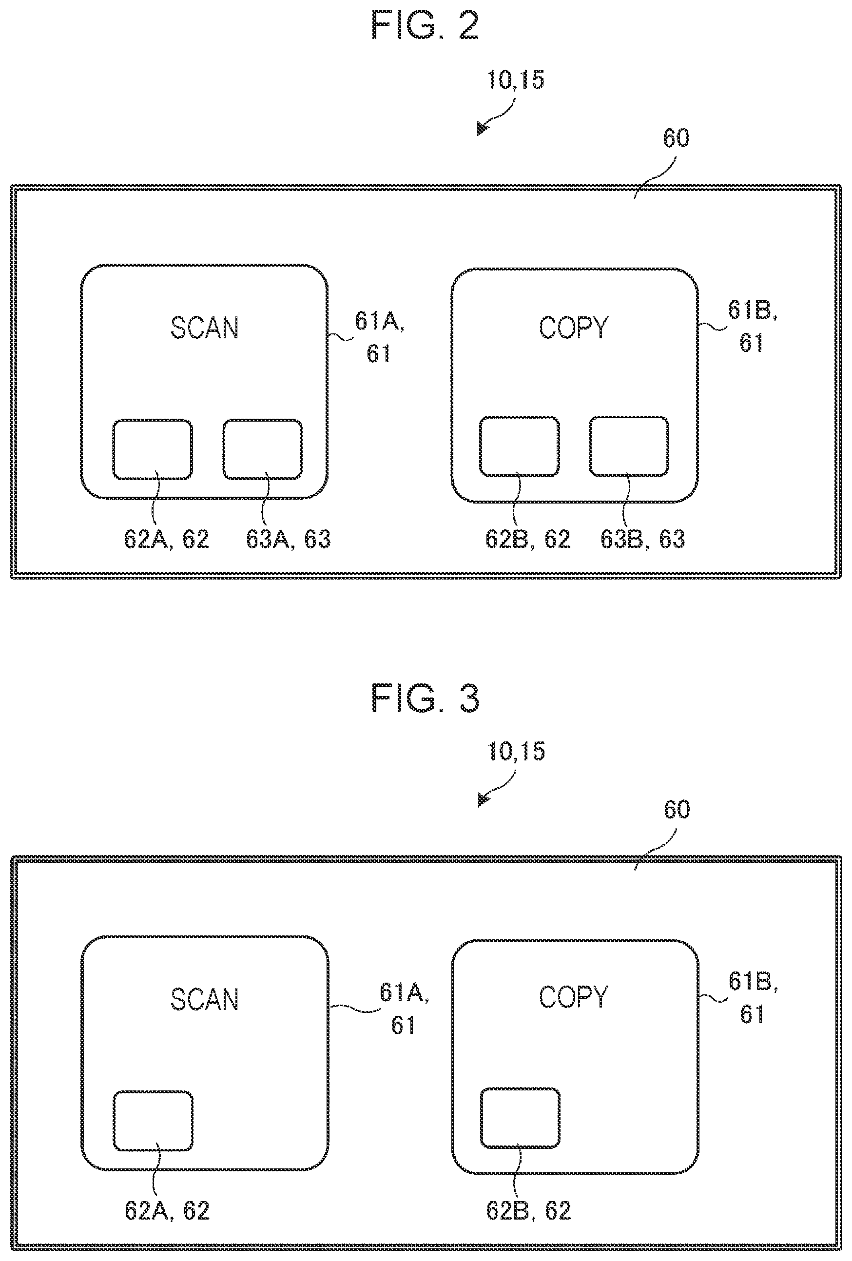 Patent US12309331 Figure 2 – Method executing function via scanner to display first button causing screen transition to setting screen, second and third buttons causing scanner to perform scan, non-transitory computer-readable storage medium storing program for display function