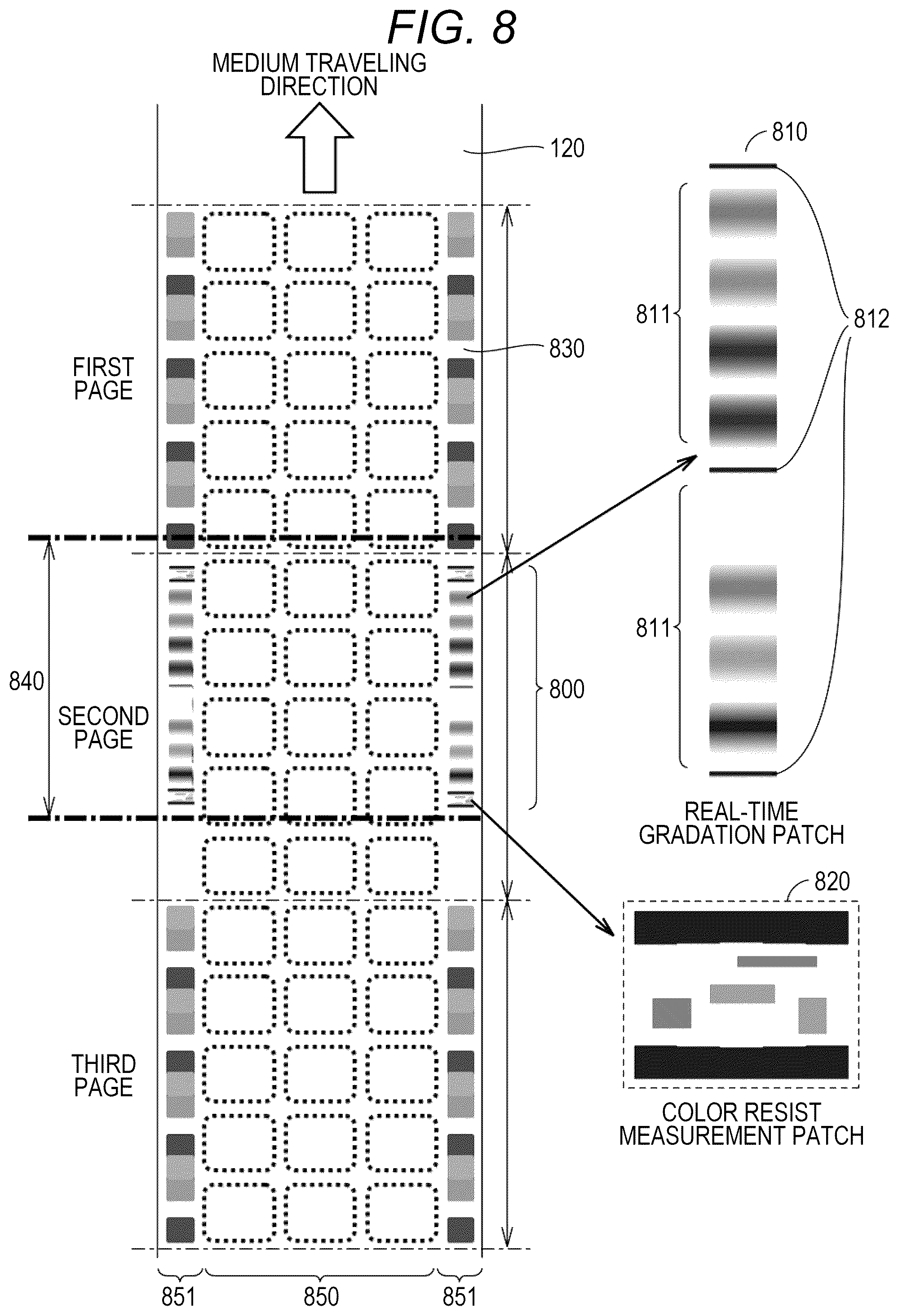 Patent US12309332 Figure 8 – Image inspection system for print setting correction
