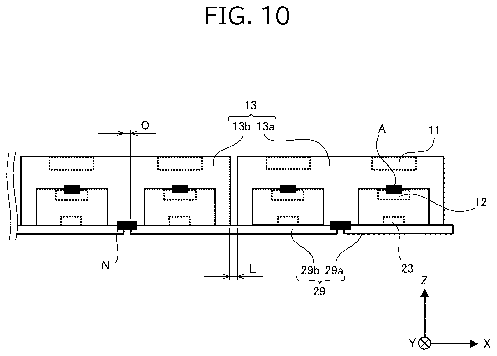 Patent US12309334 Figure 10 – Image-reading device comprising a plurality of optical components arranged along the scanning direction and housing components arranged to have a first clearance therebetween, board components arranged to have a second clearance therebetween and the first clearance and the second clearance are arranged to be staggered in the scanning direction