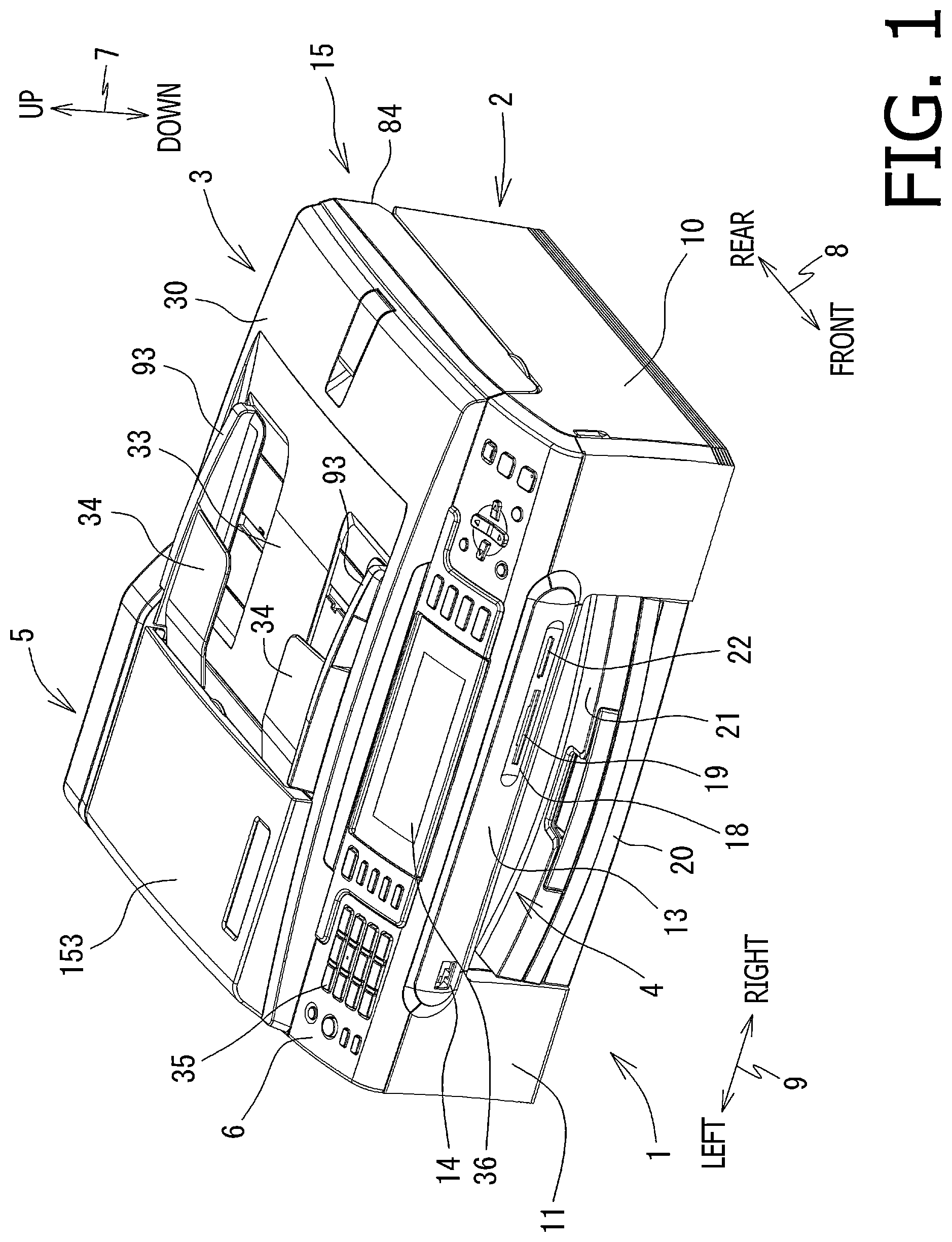 Patent US12309335 Figure 1 – Reading apparatus with sensors located at different positions along a conveyer path