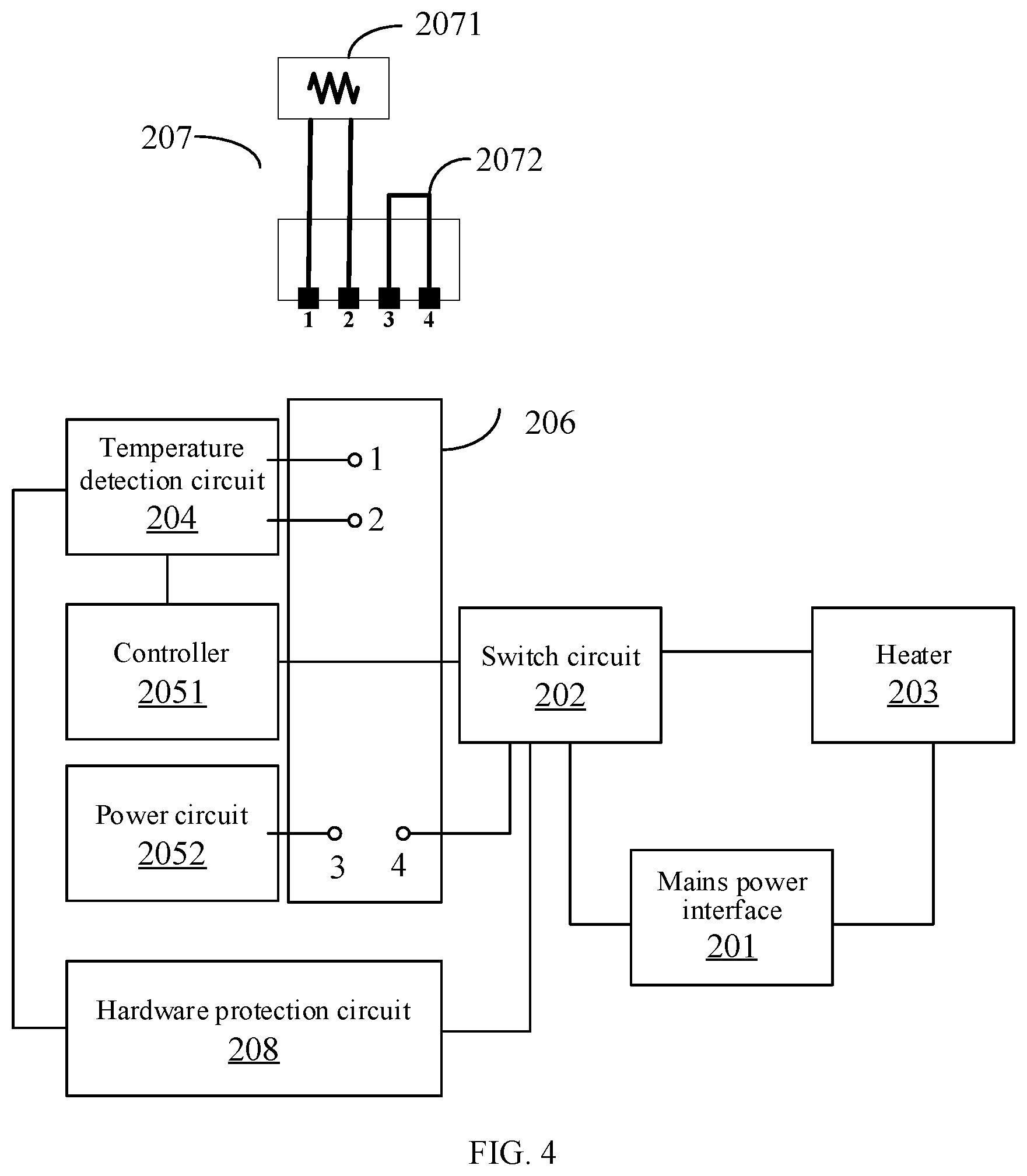 Patent US12309336 Figure 5 – Fixation heating circuit and image forming device