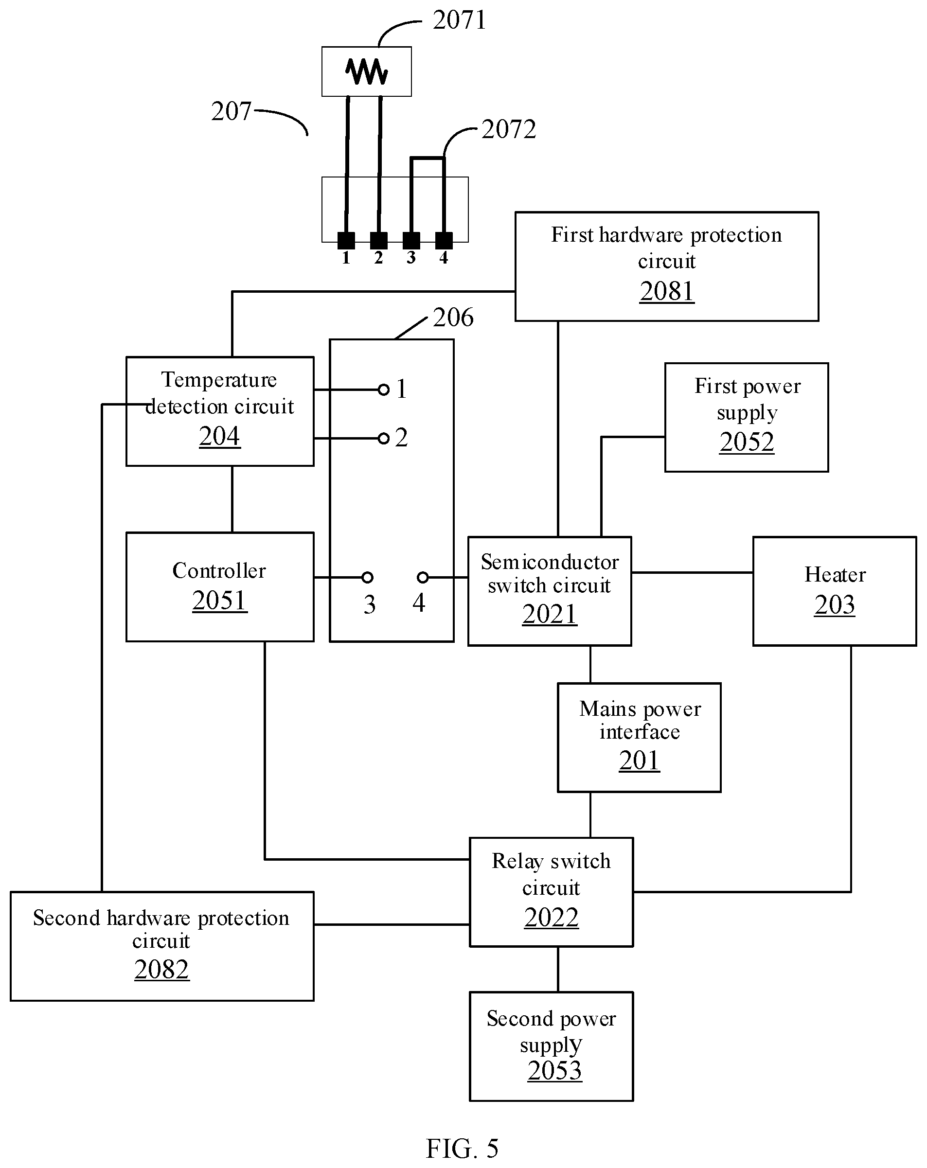 Patent US12309336 Figure 6 – Fixation heating circuit and image forming device