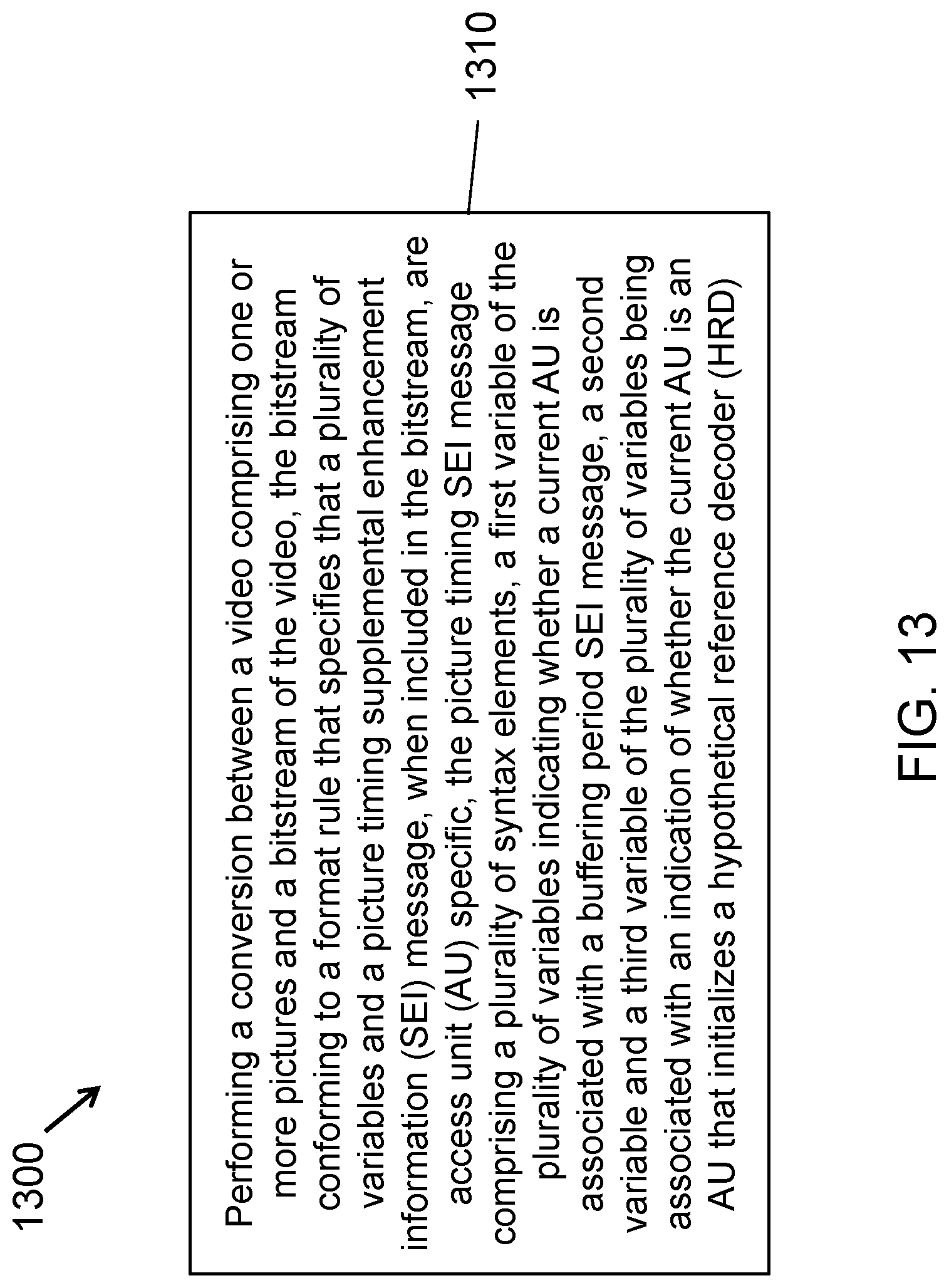 Patent US12309410 Figure 13 – Signalling of picture information in access units