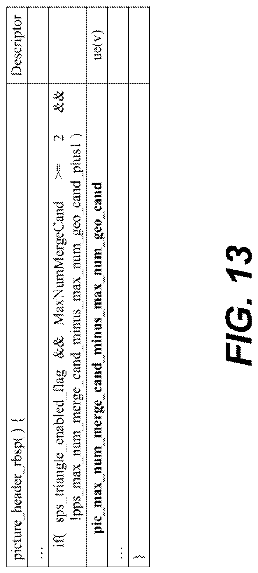 Patent US12309421 Figure 13 – Signaling a maximum number of merge motion vector prediction candidates for inter prediction