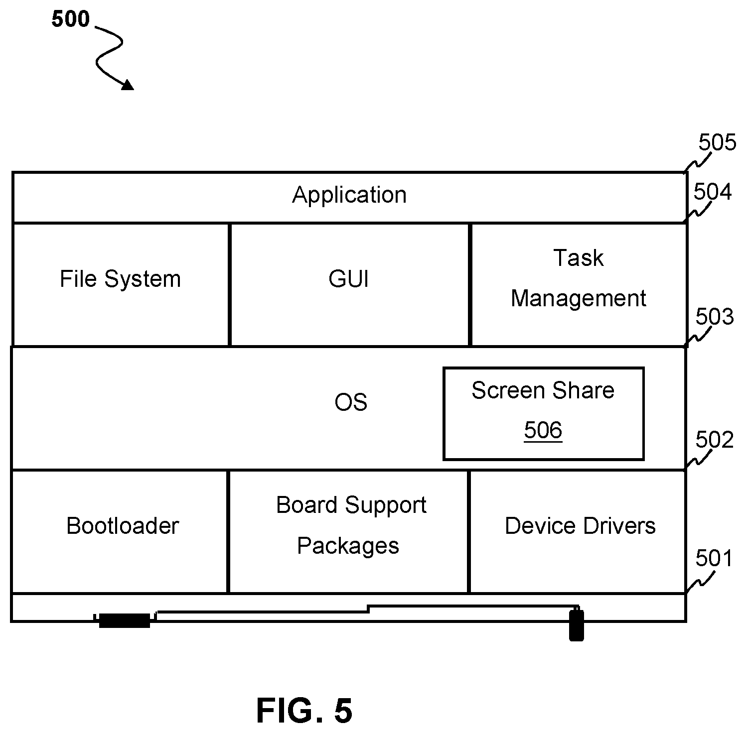 Patent US12309437 Figure 5 – Enhanced screen share for online computer applications