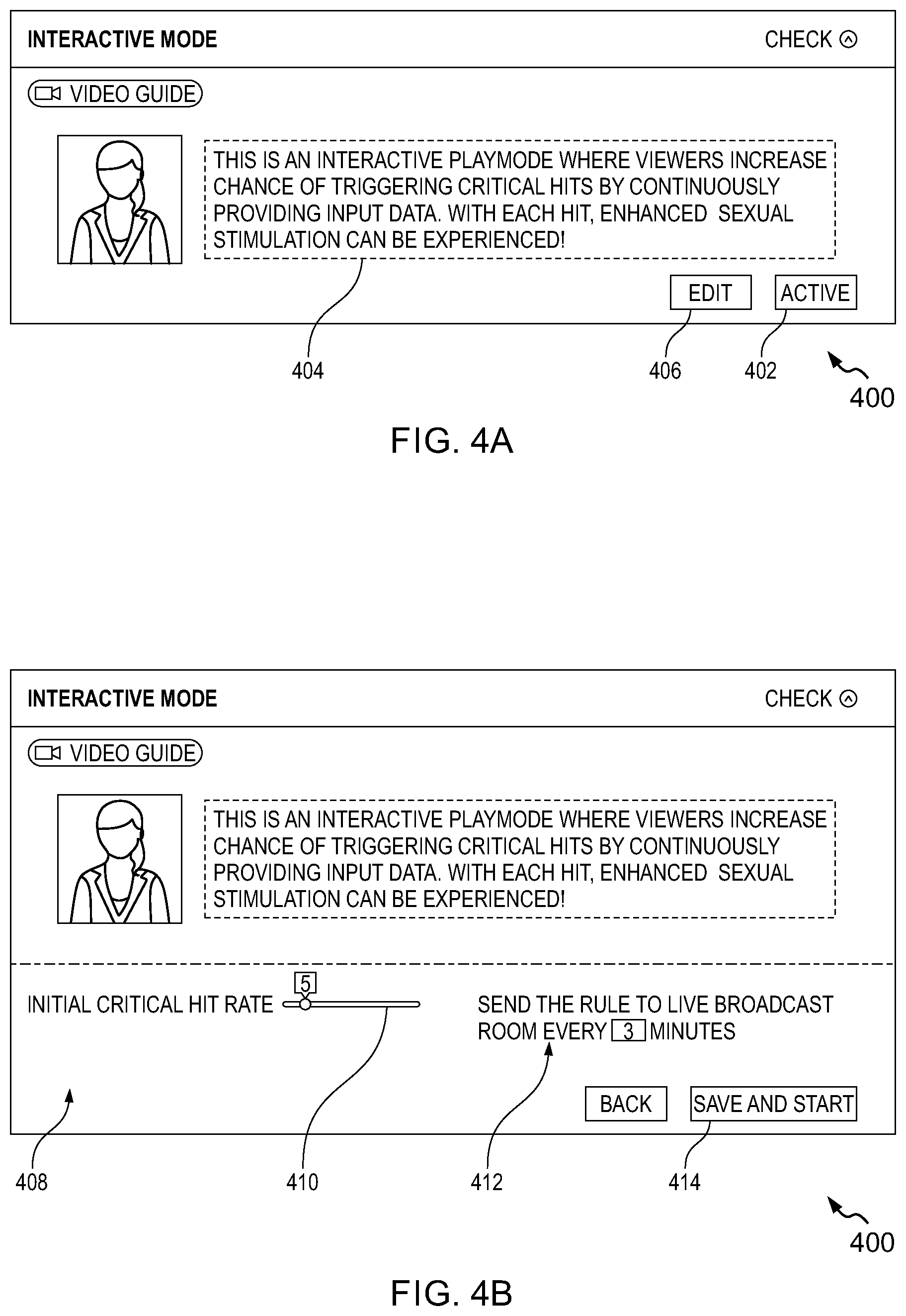 Patent US12309438 Figure 4 – Systems and methods for providing interactive adult entertainment in a live broadcast room